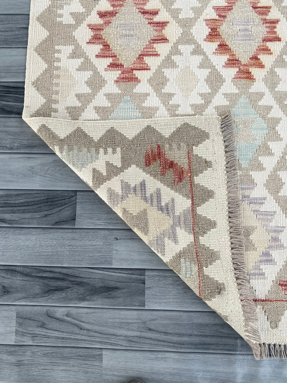 Handmade Afghan Chobi Kilim Hallway Runner Rug 304 CM x 83 CM ( SS # 178 )