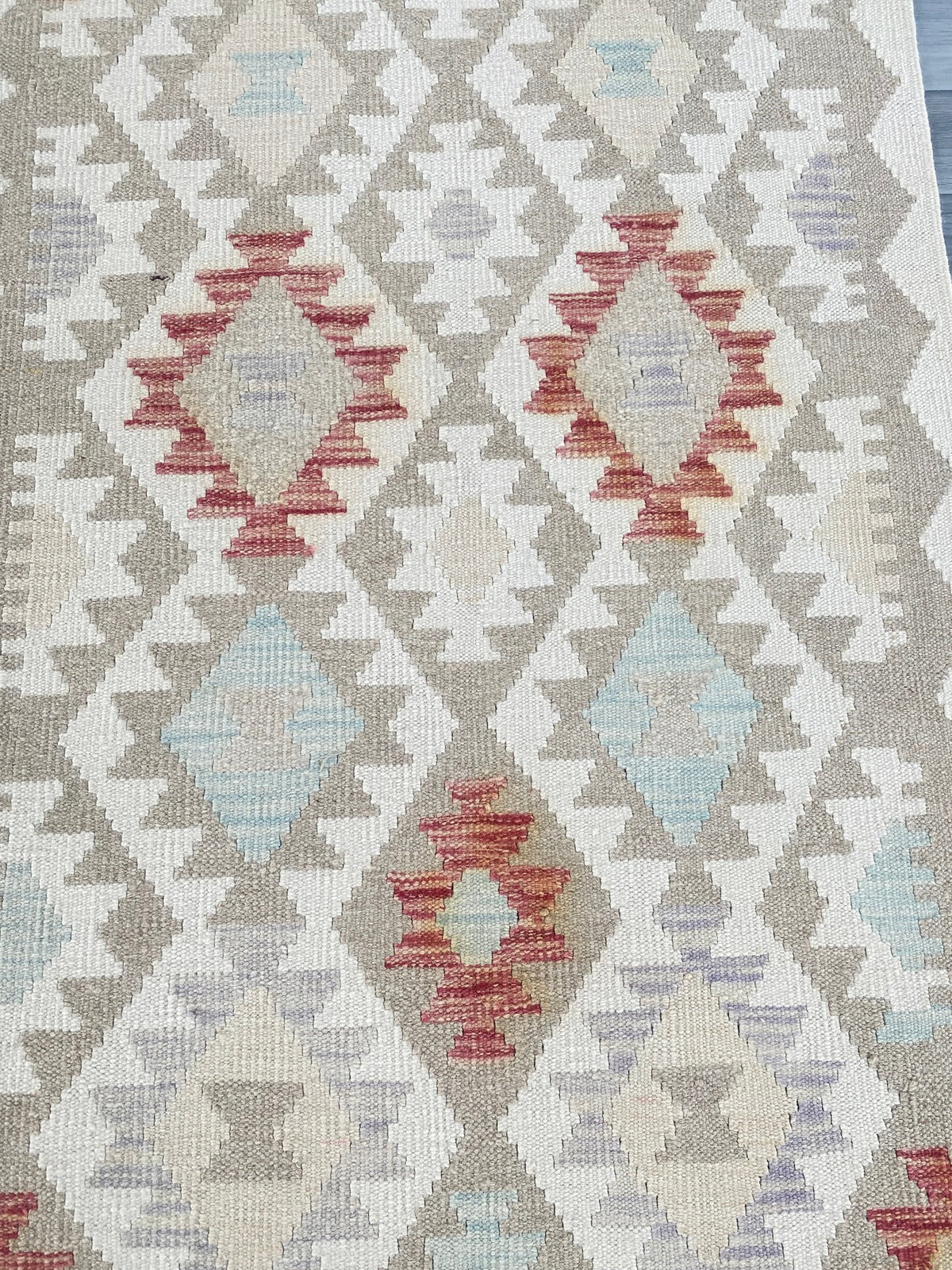 Handmade Afghan Chobi Kilim Hallway Runner Rug 304 CM x 83 CM ( SS # 178 )