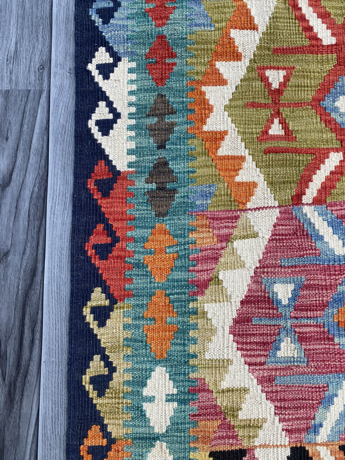 Handmade Flat Weave Kilim Rug (305 CM x 81 CM) SK#1060
