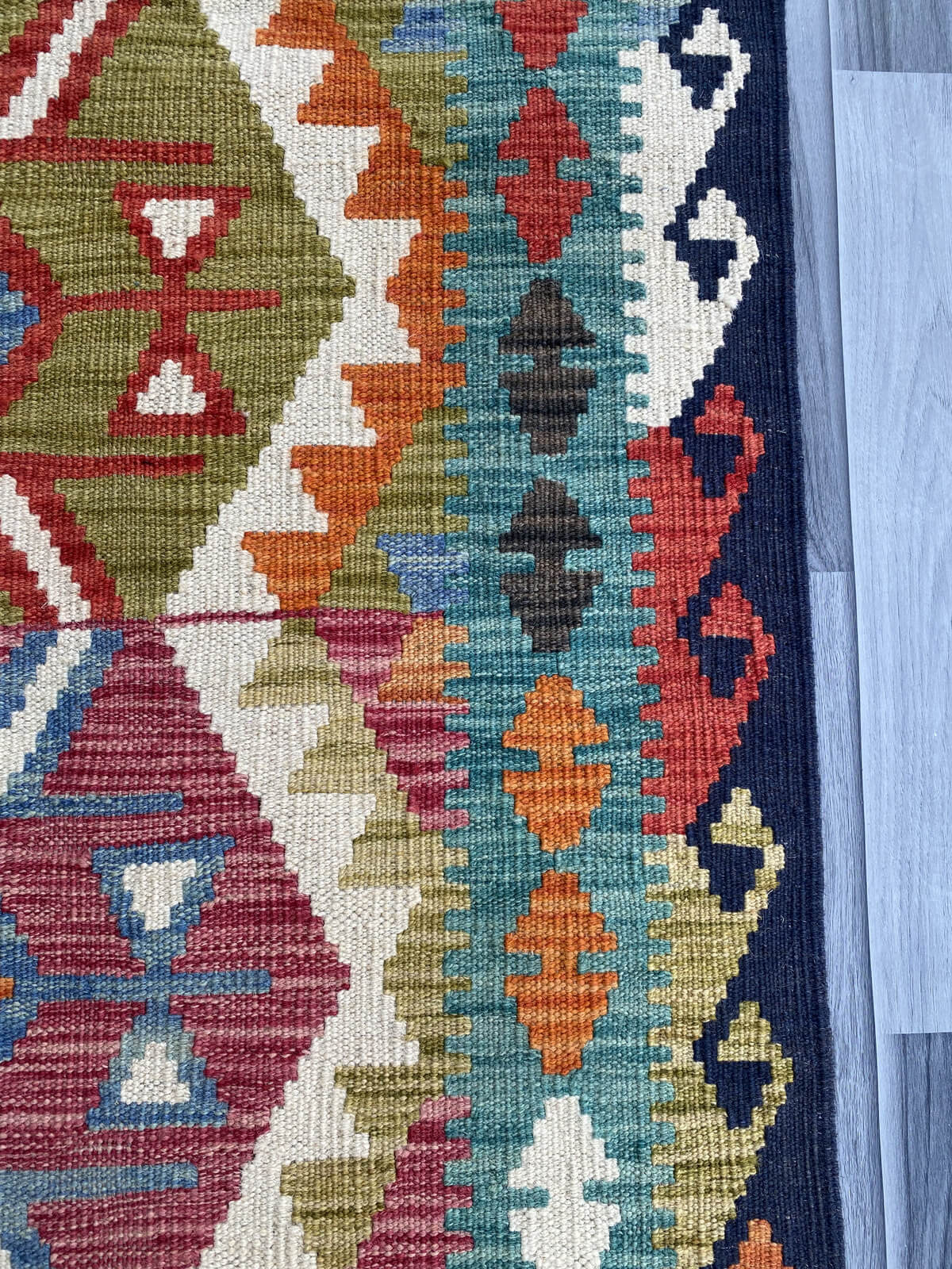 Handmade Flat Weave Kilim Rug (305 CM x 81 CM) SK#1060