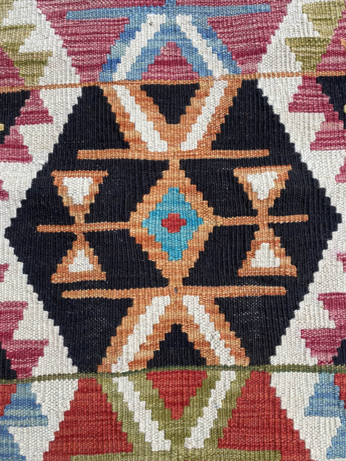 Handmade Flat Weave Kilim Rug (305 CM x 81 CM) SK#1060