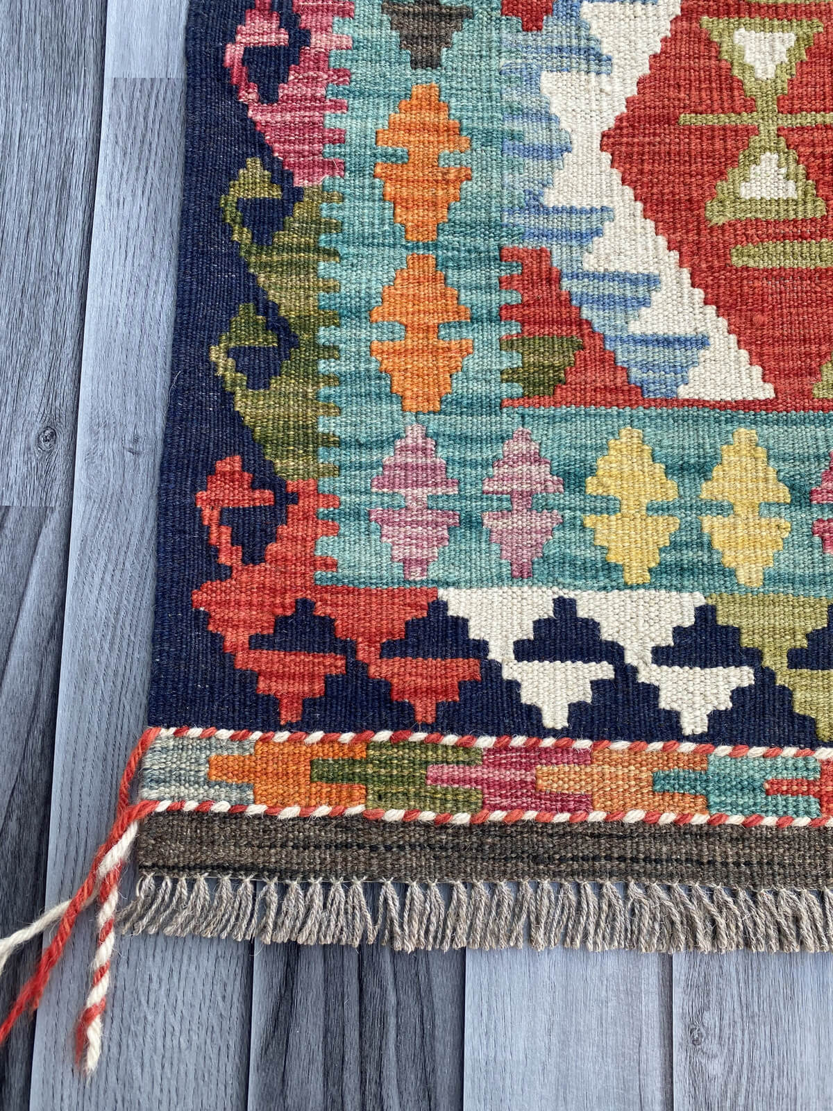 Handmade Flat Weave Kilim Rug (305 CM x 81 CM) SK#1060