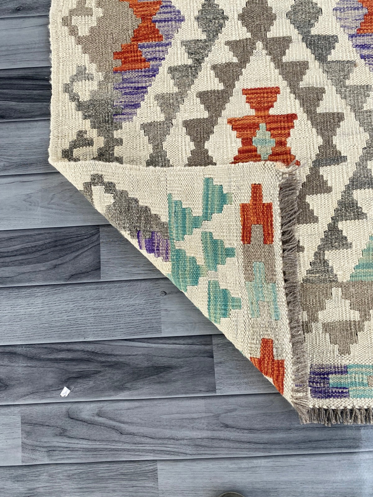 Handmade Afghan Chobi Kilim Hallway Runner Rug 290 CM x 75 CM ( SS # 176 )