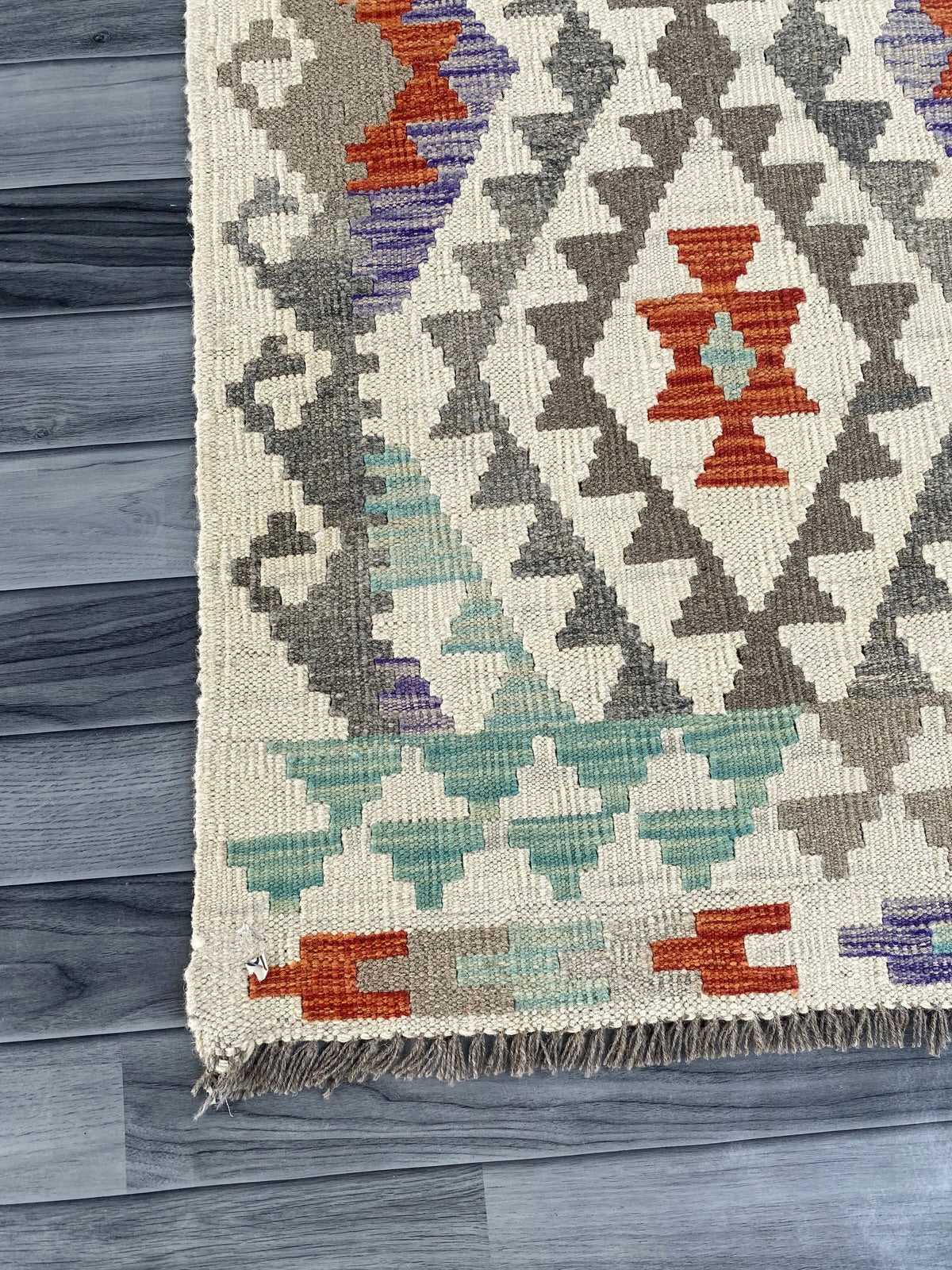 Handmade Afghan Chobi Kilim Hallway Runner Rug 290 CM x 75 CM ( SS # 176 )