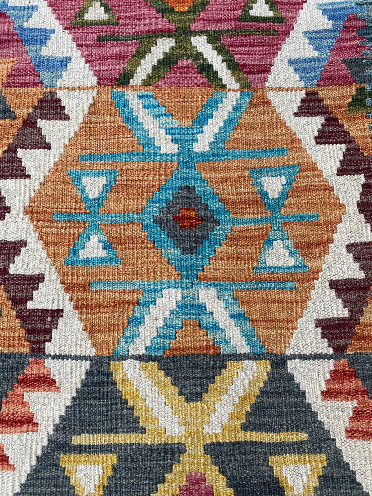 Handmade Flat Weave Kilim Rug (303 CM x 83 CM) SK#1061