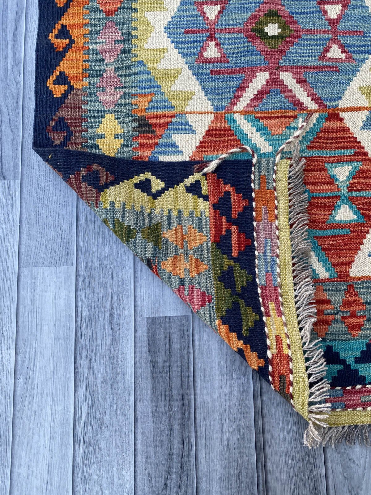 Handmade Flat Weave Kilim Rug (303 CM x 83 CM) SK#1061