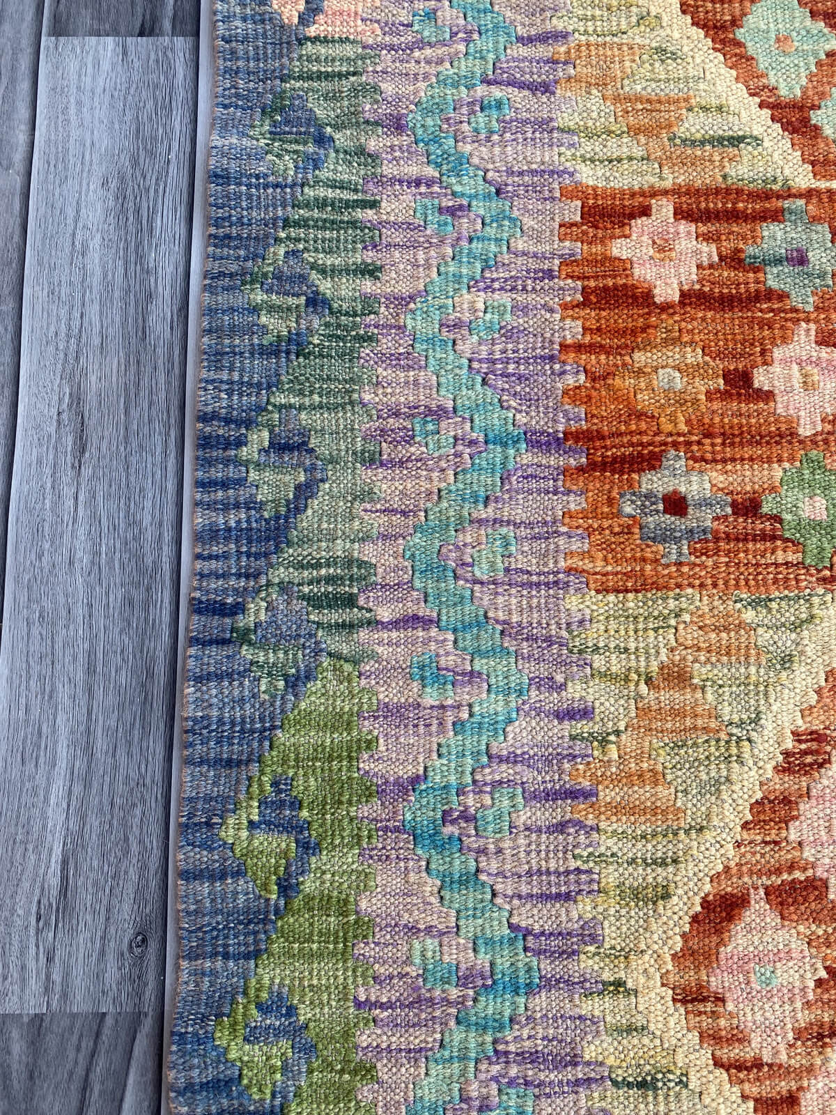 Handmade Flat Weave Kilim Rug (282 CM x 87 CM) SK#1062