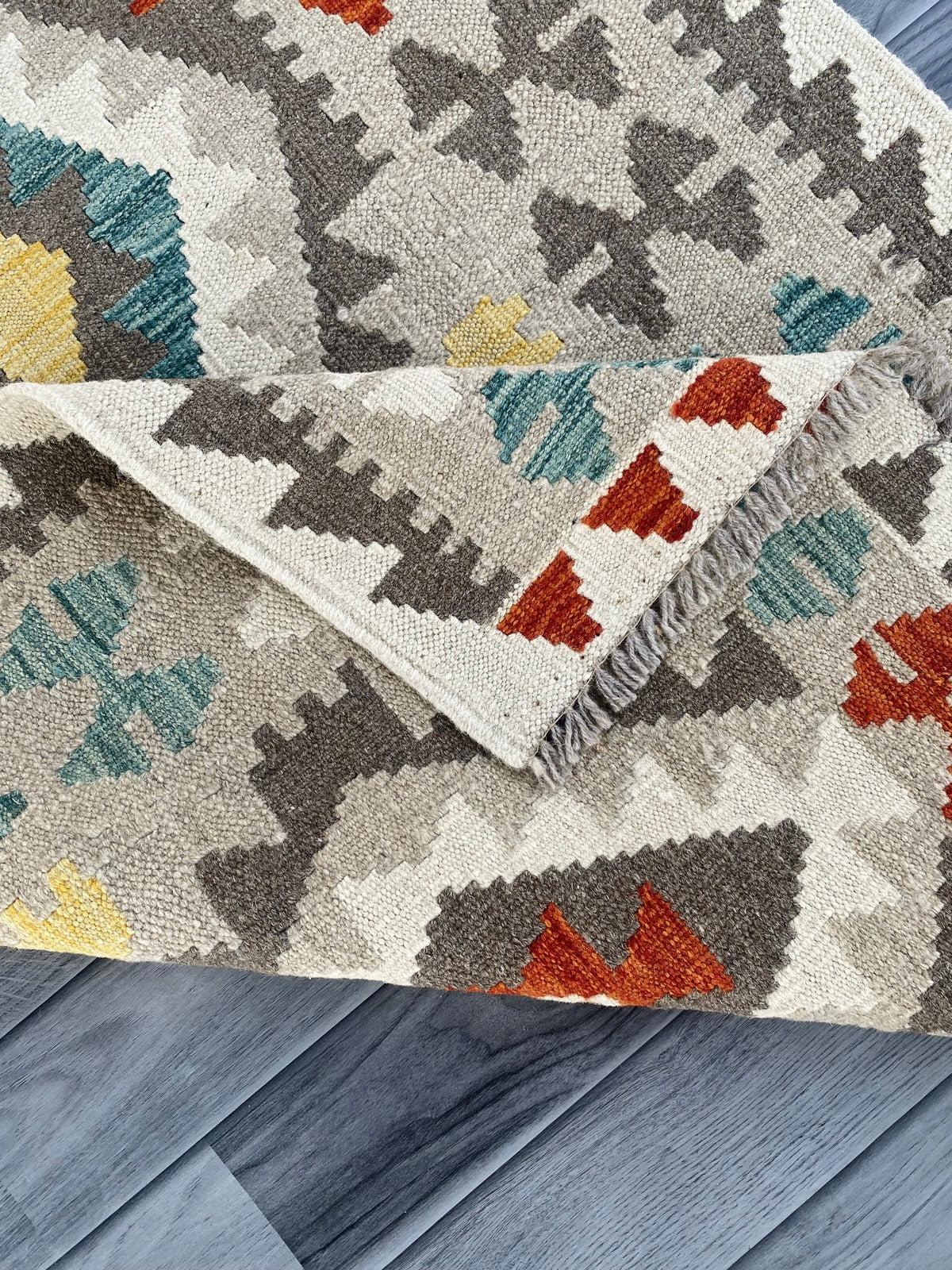 Handmade Afghan Chobi Kilim Hallway Runner Rug 297 CM x 86 CM ( SS # 174 )