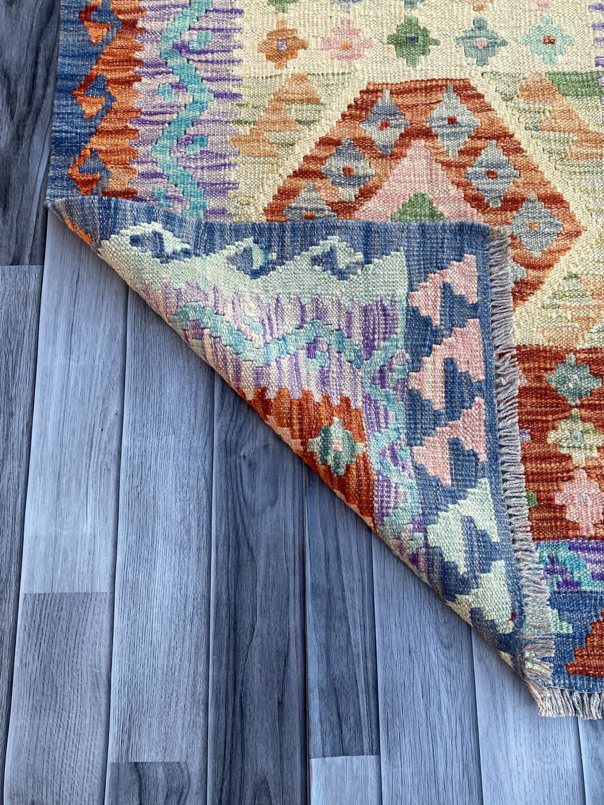 Handmade Flat Weave Kilim Rug (282 CM x 87 CM) SK#1062