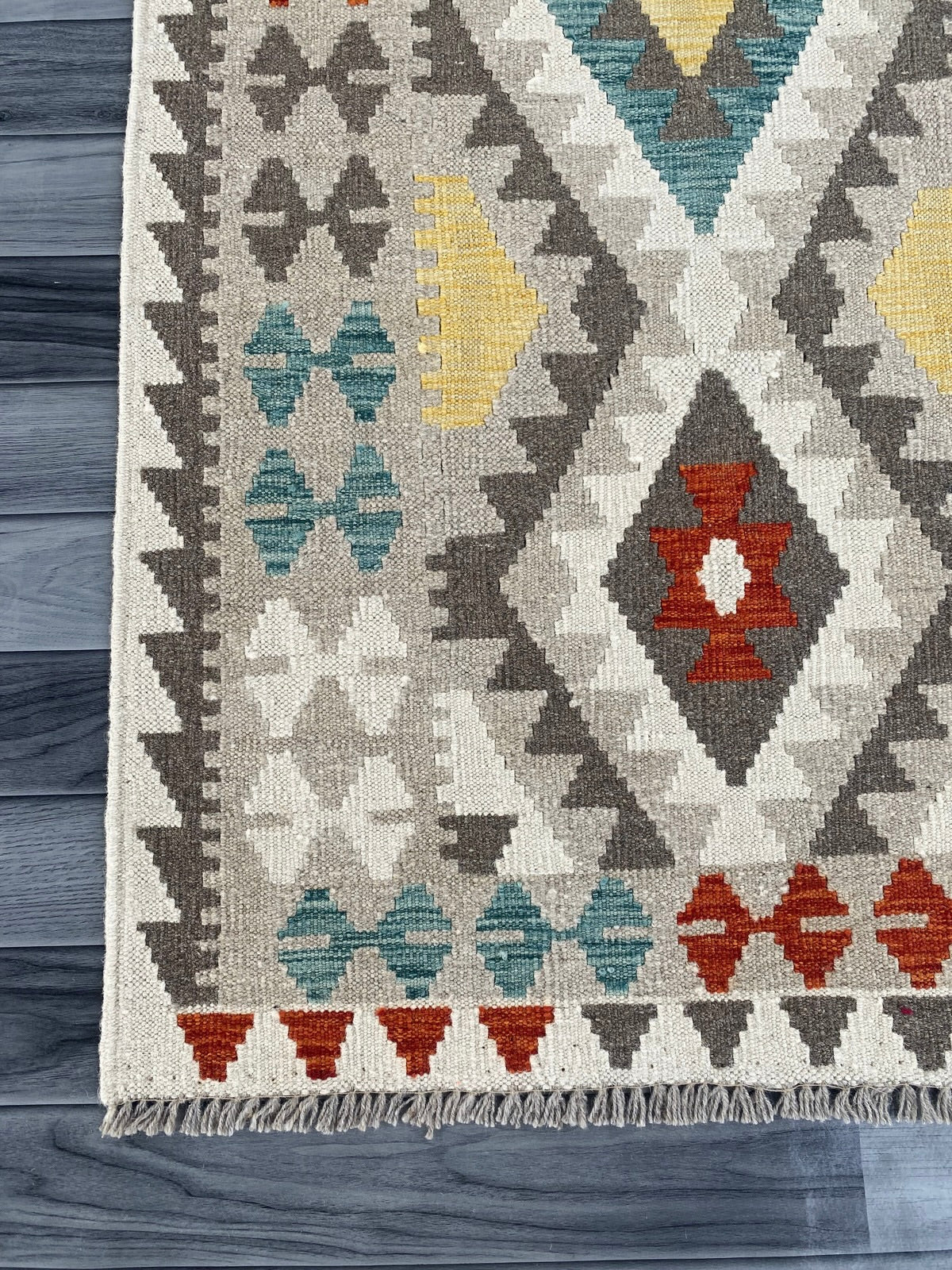 Handmade Afghan Chobi Kilim Hallway Runner Rug 297 CM x 86 CM ( SS # 174 )