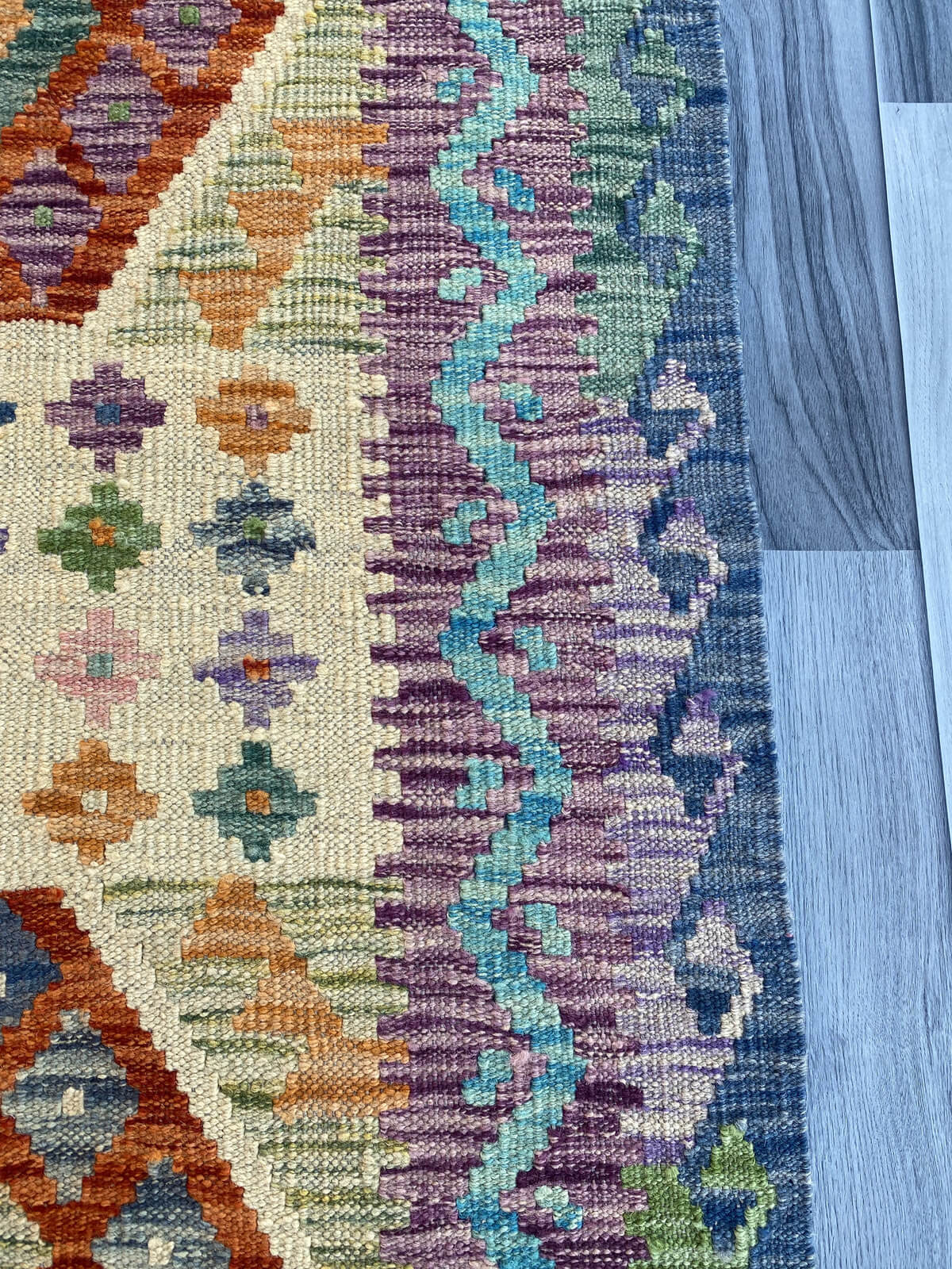 Handmade Flat Weave Kilim Rug (284 CM x 86 CM) SK#1064