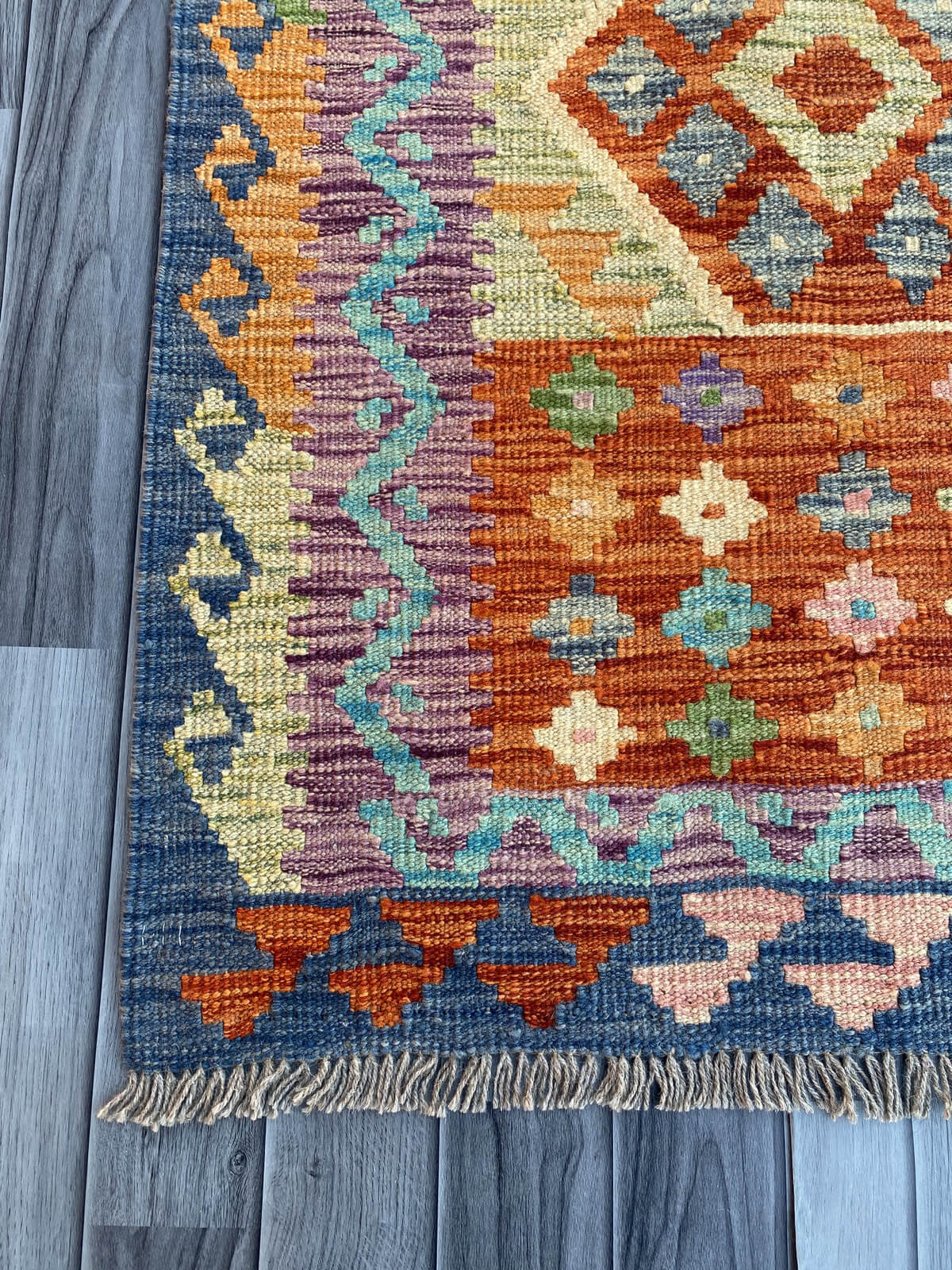 Handmade Flat Weave Kilim Rug (284 CM x 86 CM) SK#1064