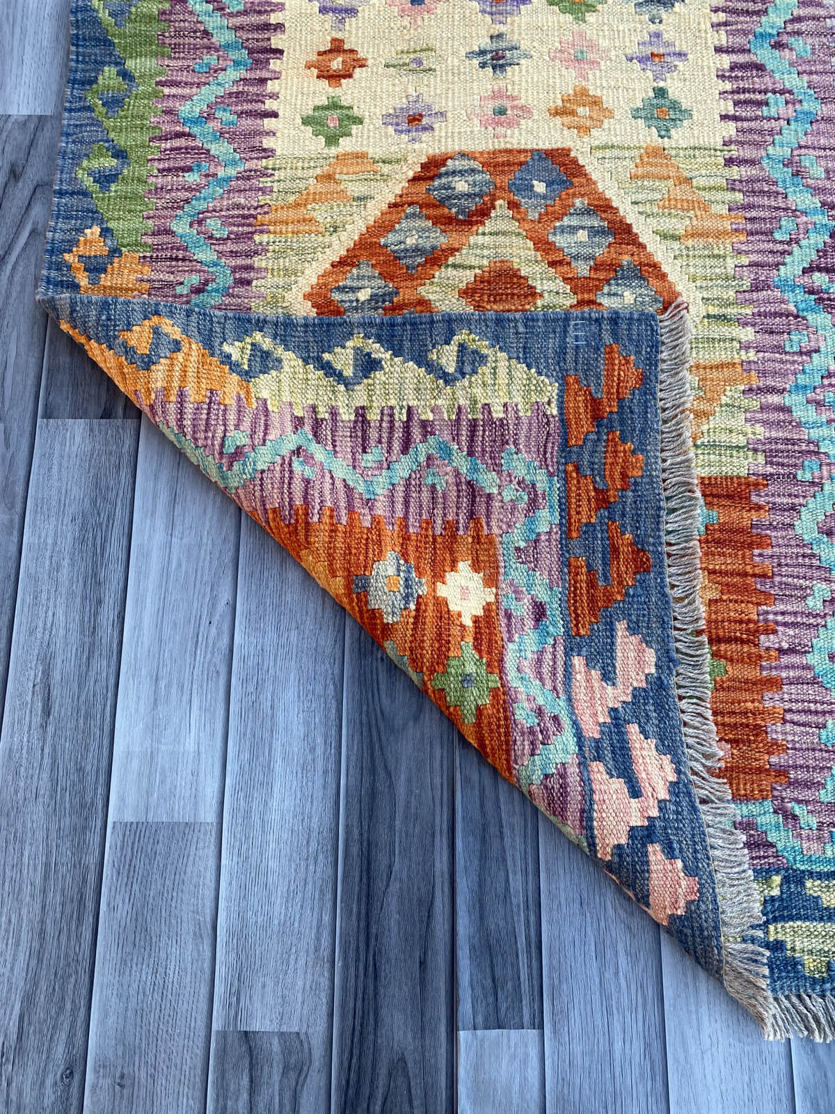 Handmade Flat Weave Kilim Rug (284 CM x 86 CM) SK#1064