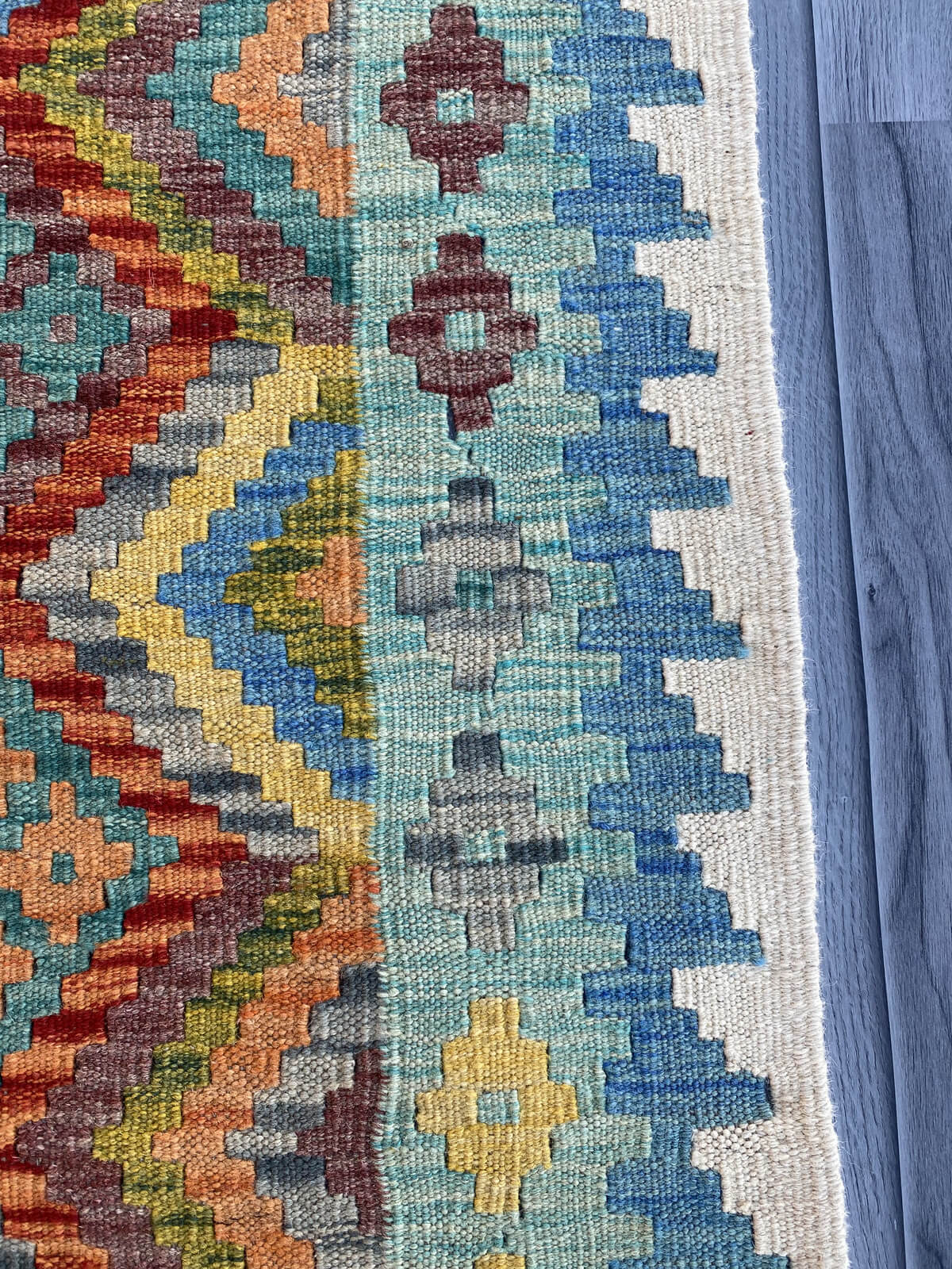 Handmade Flat Weave Kilim Rug (290 CM x 84 CM) SK#1065