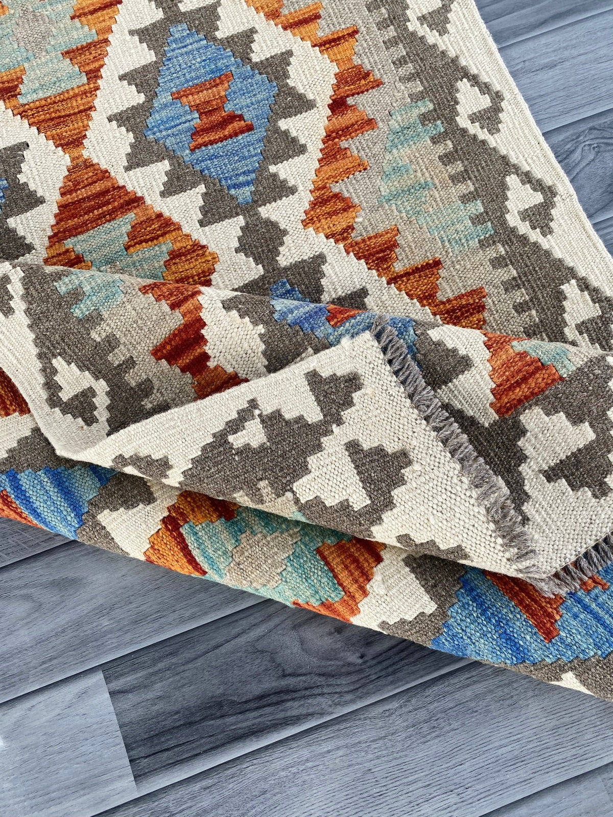 Handmade Afghan Chobi Kilim Hallway Runner Rug 295 CM x 82 CM ( SS # 171 )