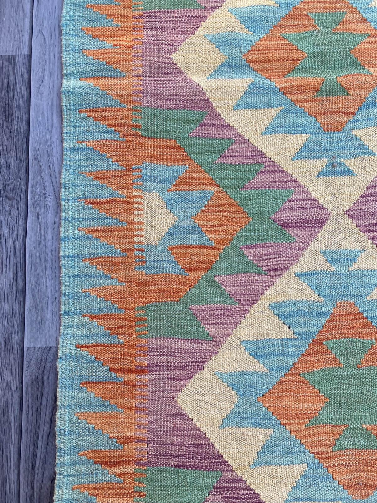 Handmade Flat Weave Kilim Rug (245 CM x 76 CM) SK#1066