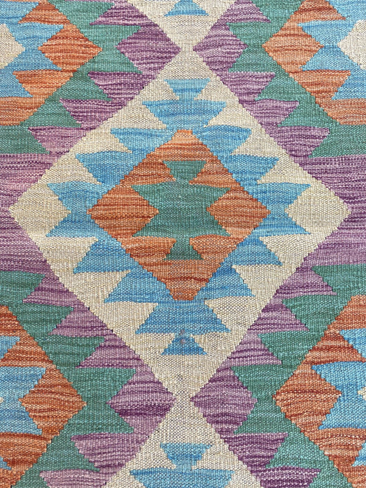 Handmade Flat Weave Kilim Rug (245 CM x 76 CM) SK#1066