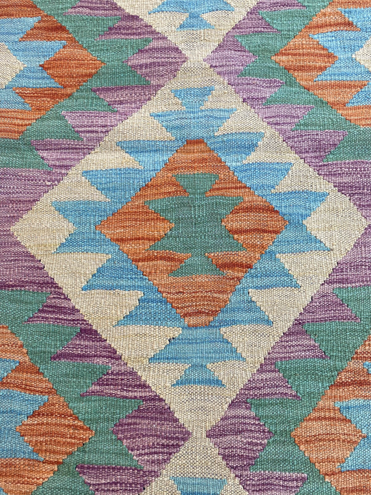 Handmade Flat Weave Kilim Rug (245 CM x 76 CM) SK#1066