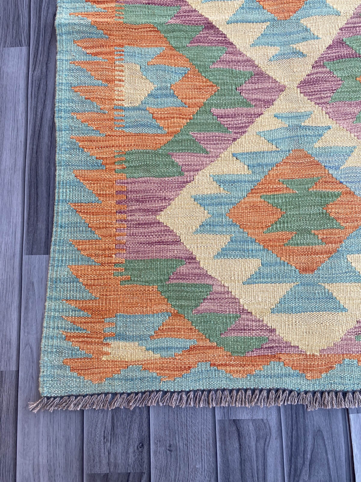 Handmade Flat Weave Kilim Rug (245 CM x 76 CM) SK#1066