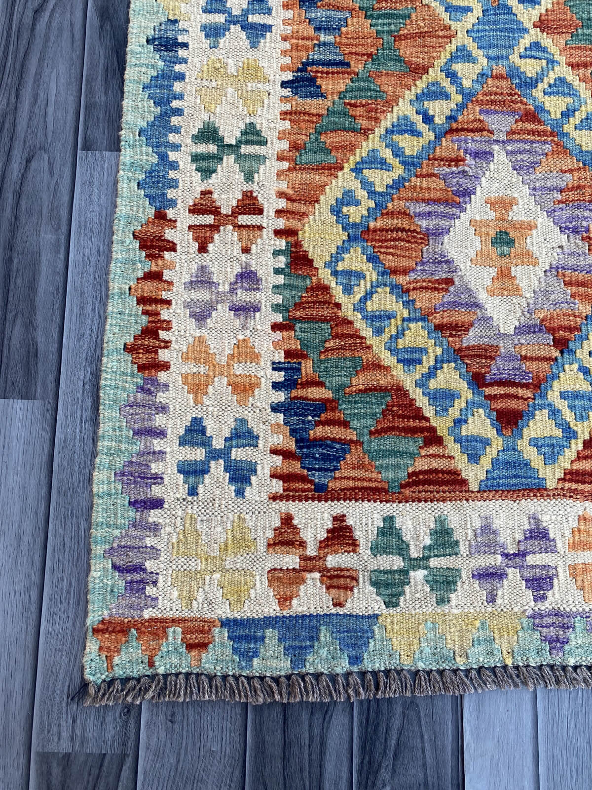 Handmade Flat Weave Kilim Rug (285 CM x 80 CM) SK#1067