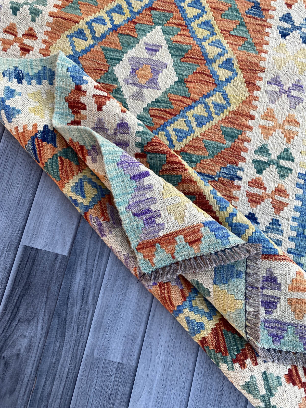 Handmade Flat Weave Kilim Rug (285 CM x 80 CM) SK#1067