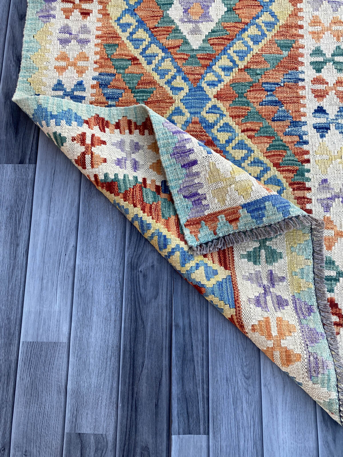 Handmade Flat Weave Kilim Rug (285 CM x 80 CM) SK#1067