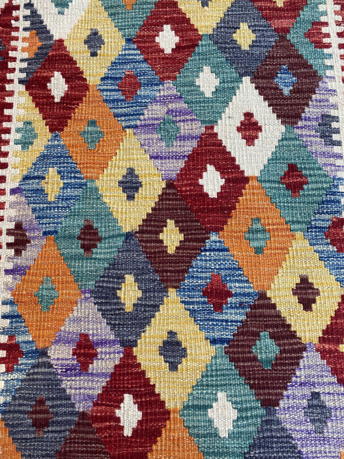 Handmade Flat Weave Kilim Rug (285 CM x 84 CM) SK#1068