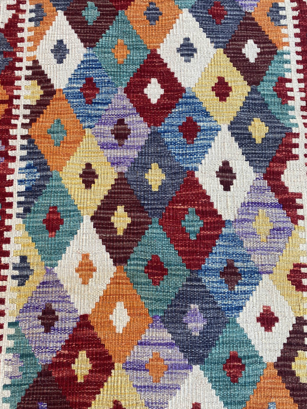 Handmade Flat Weave Kilim Rug (285 CM x 84 CM) SK#1068