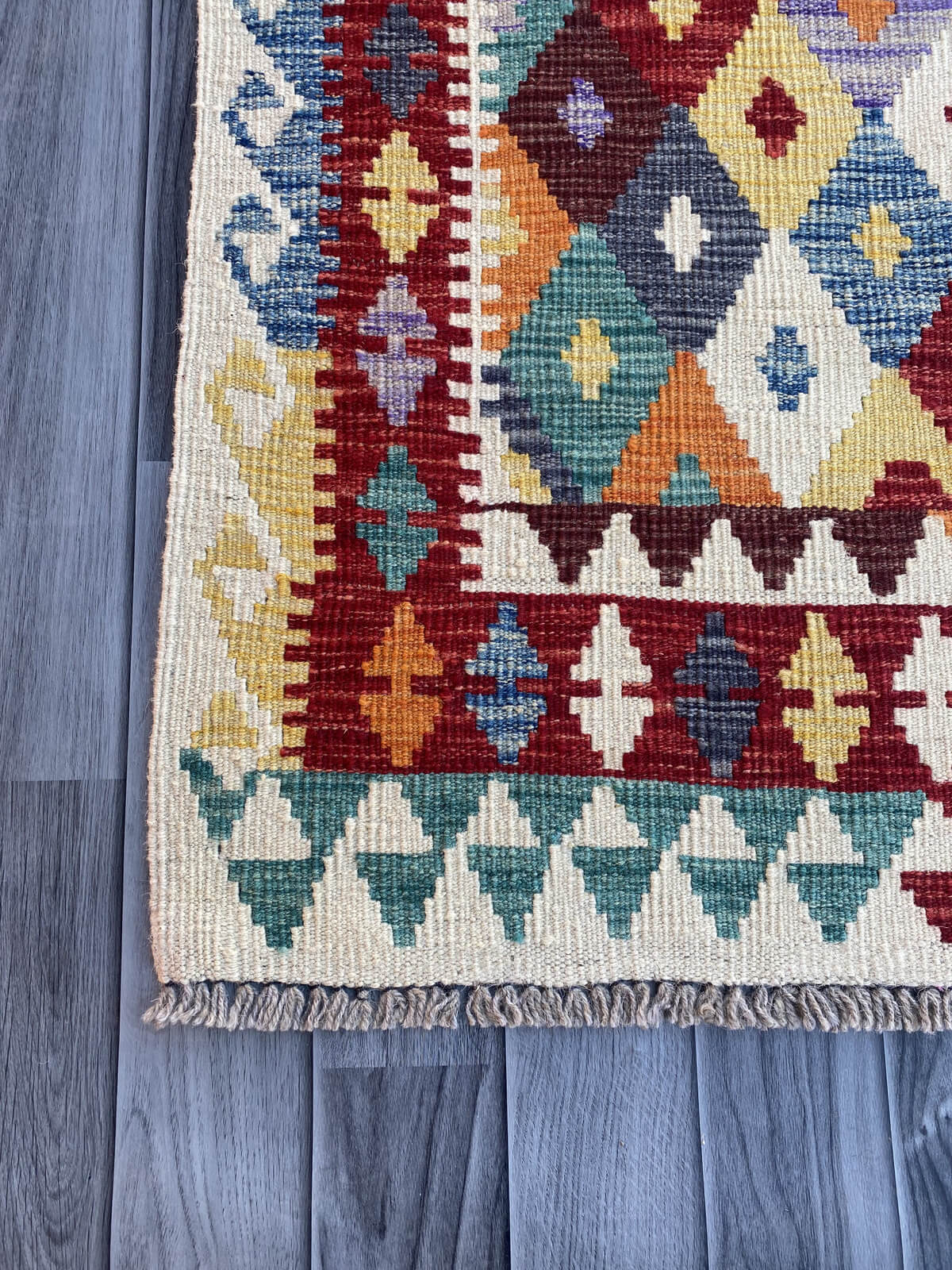 Handmade Flat Weave Kilim Rug (285 CM x 84 CM) SK#1068