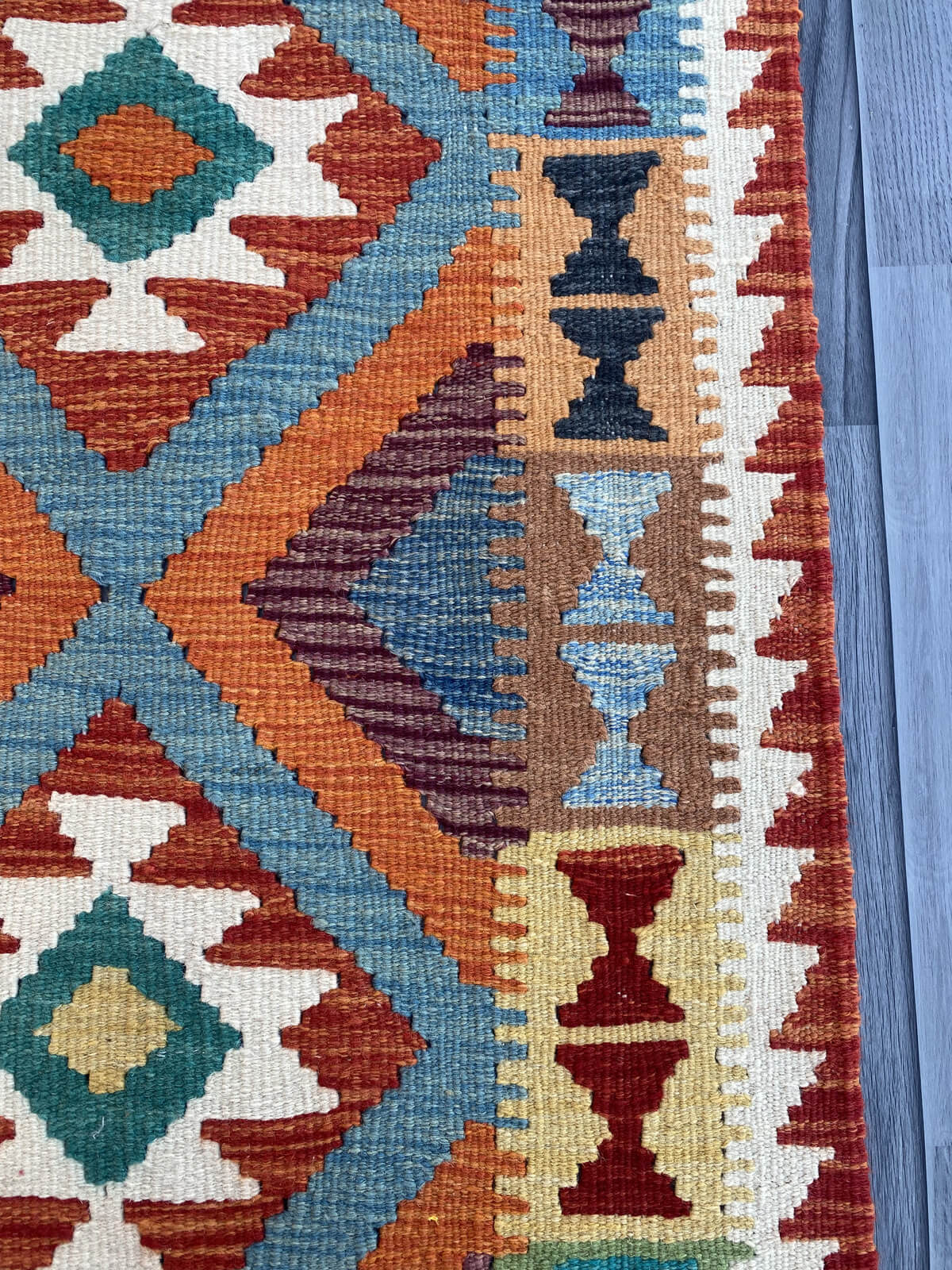 Handmade Flat Weave Kilim Rug (203 CM x 72 CM) SK#1069