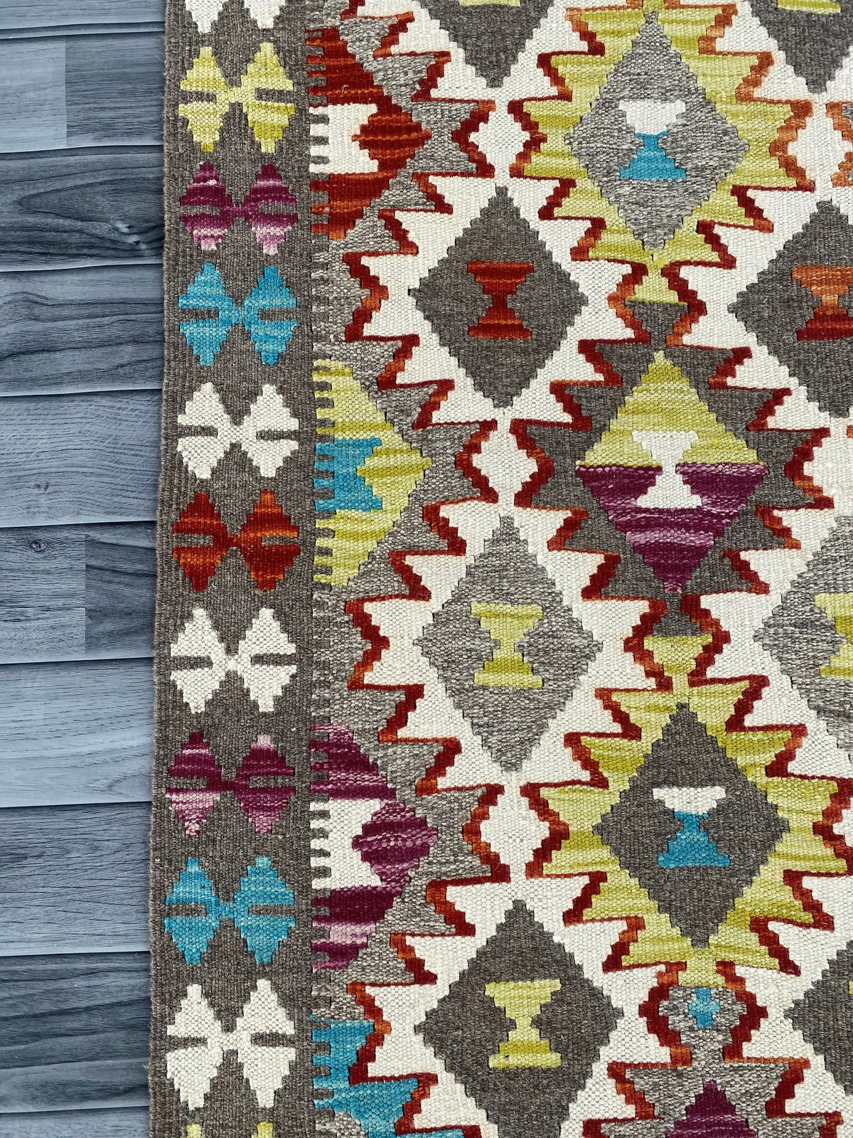 Handmade Afghan Chobi Kilim Hallway Runner Rug 184 CM x 77 CM ( SS # 167 )