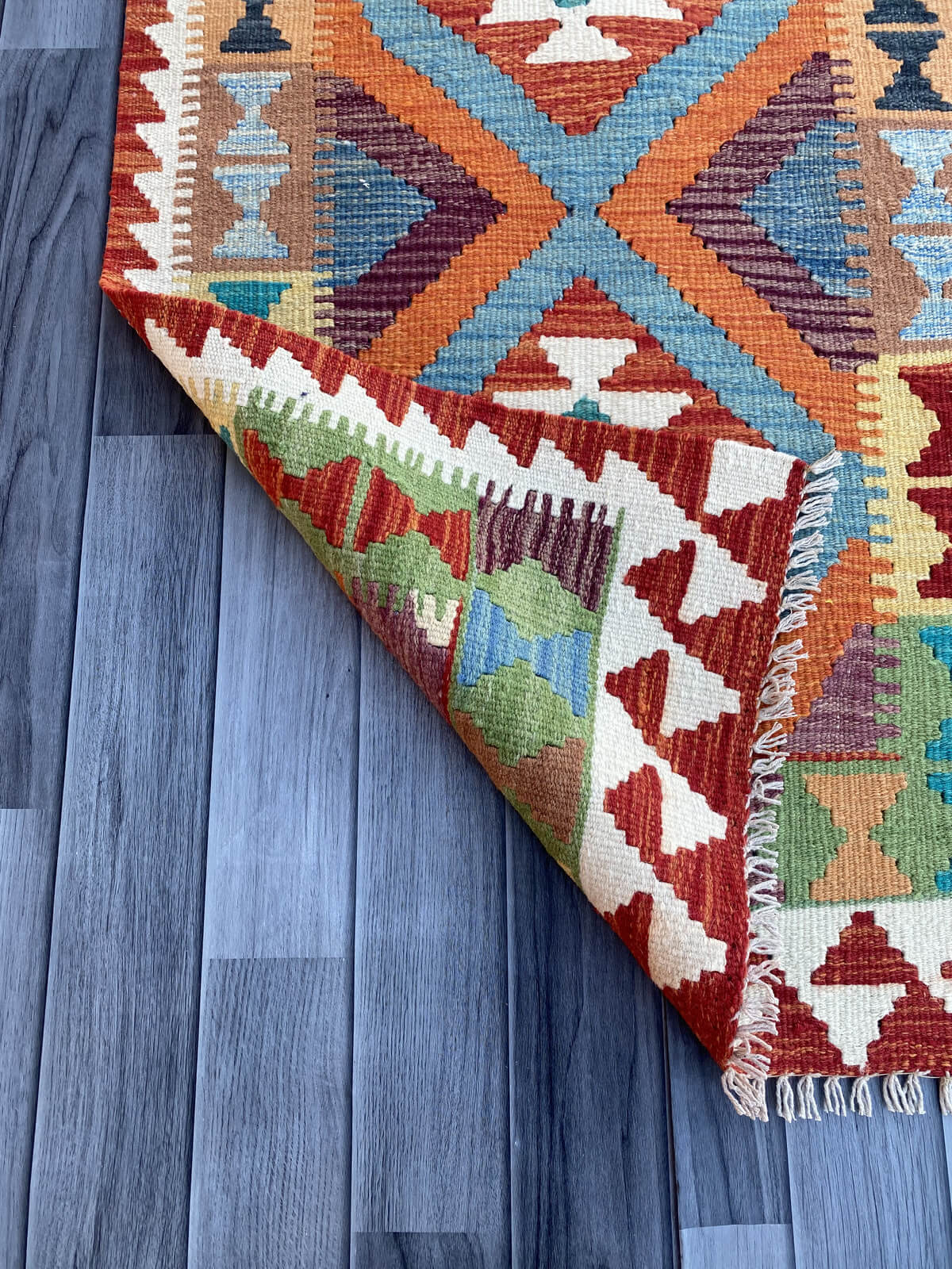 Handmade Flat Weave Kilim Rug (203 CM x 72 CM) SK#1069