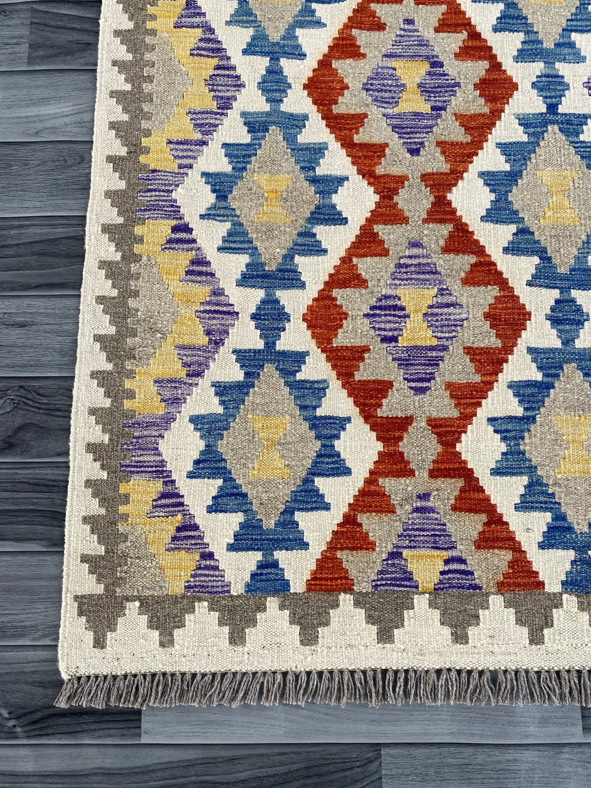 Handmade Afghan Chobi Kilim Hallway Runner Rug 198 CM x 81 CM ( SS # 166 )