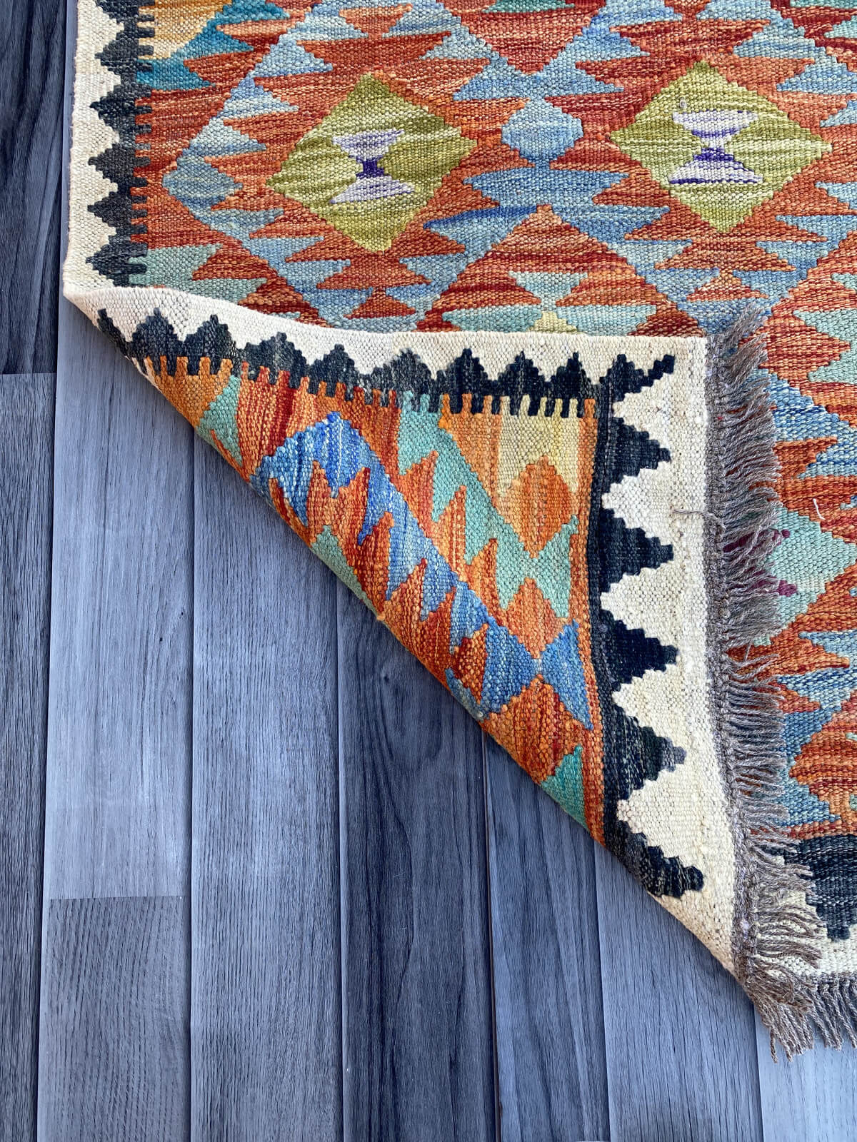 Handmade Flat Weave Kilim Rug (198 CM x 70 CM) SK#1070