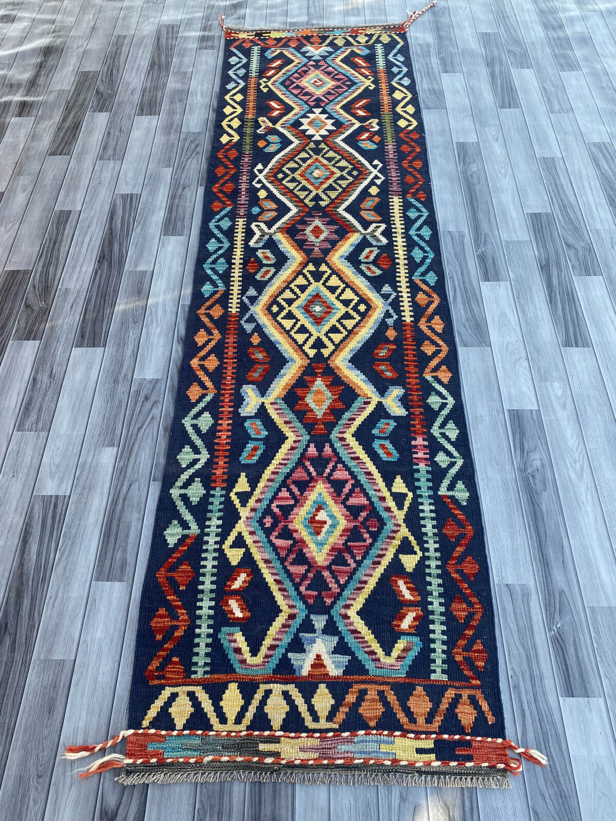 Handmade Flat Weave Kilim Rug (290 CM x 81 CM) SK#1071