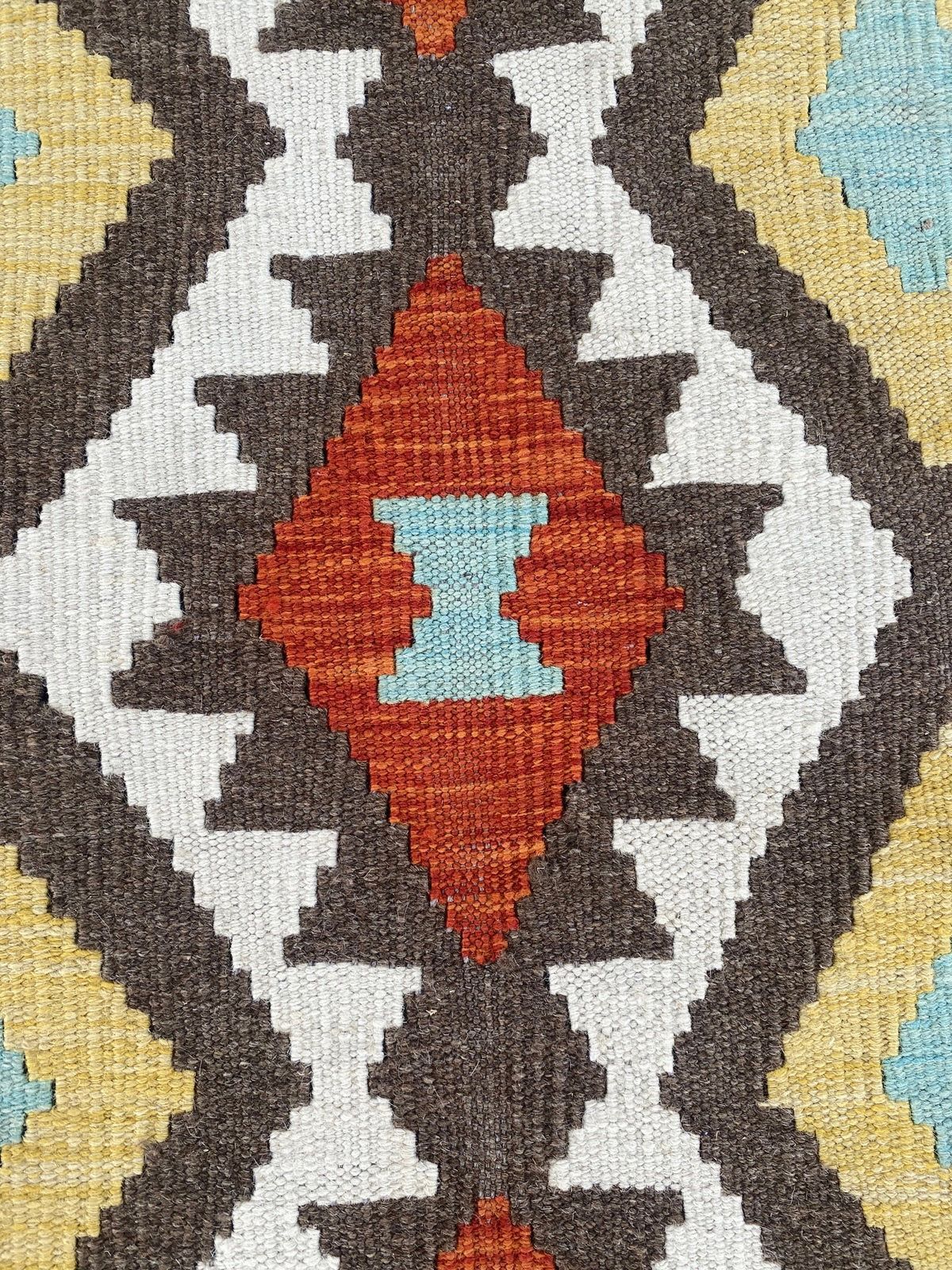 Handmade Afghan Chobi Kilim Hallway Runner Rug 213 CM x 80 CM ( SS # 165 )