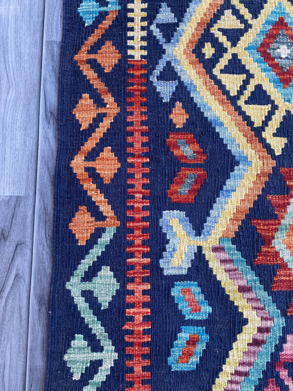 Handmade Flat Weave Kilim Rug (290 CM x 81 CM) SK#1071