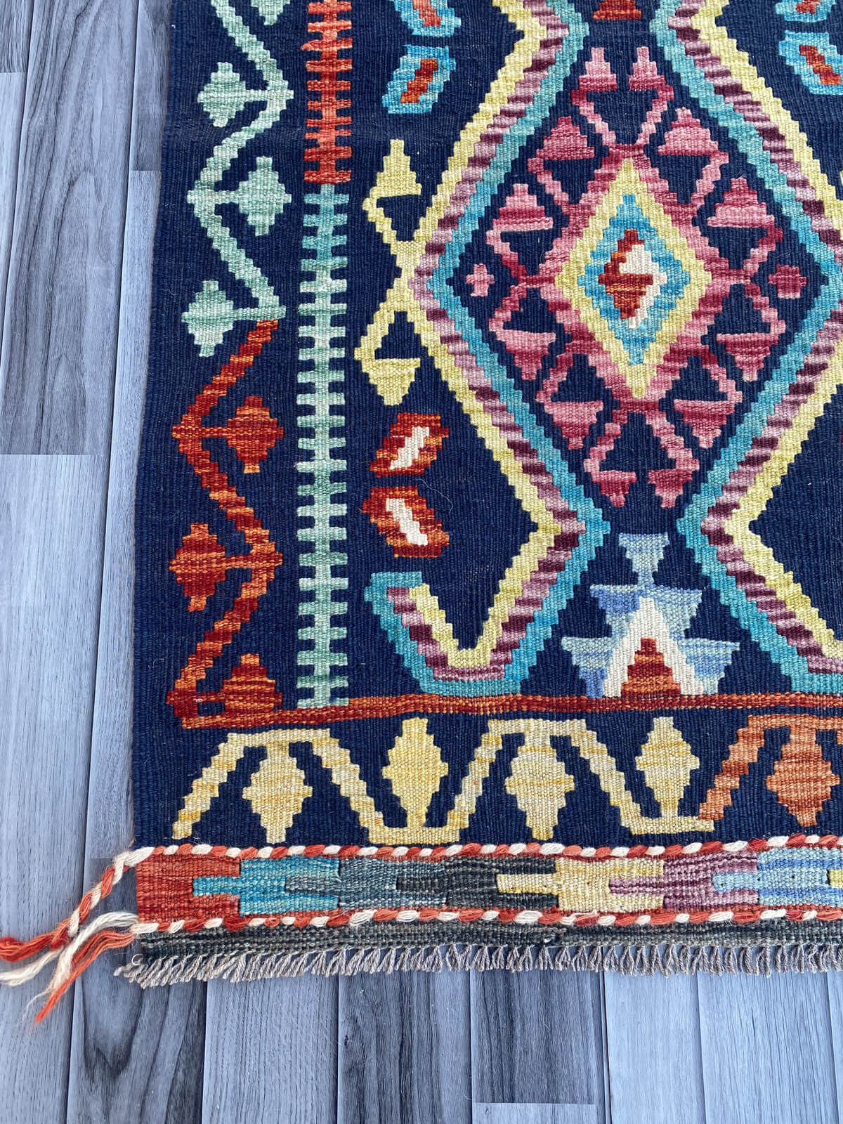 Handmade Flat Weave Kilim Rug (290 CM x 81 CM) SK#1071