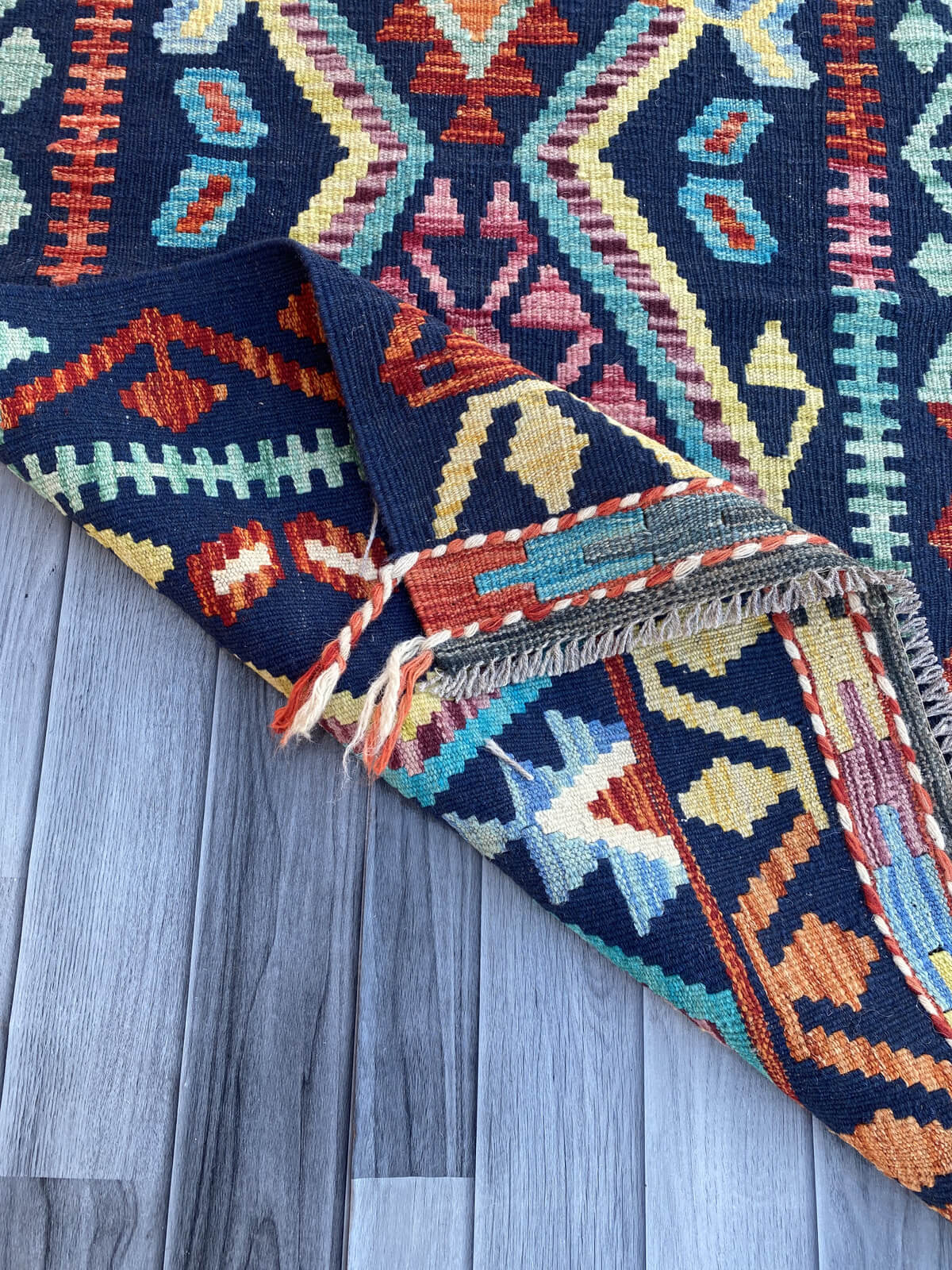 Handmade Flat Weave Kilim Rug (290 CM x 81 CM) SK#1071