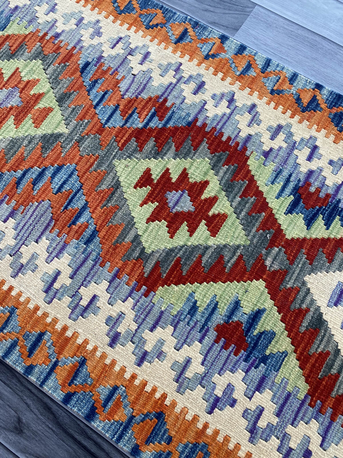 Handmade Flat Weave Kilim Rug (204 CM x 74 CM) SK#1072