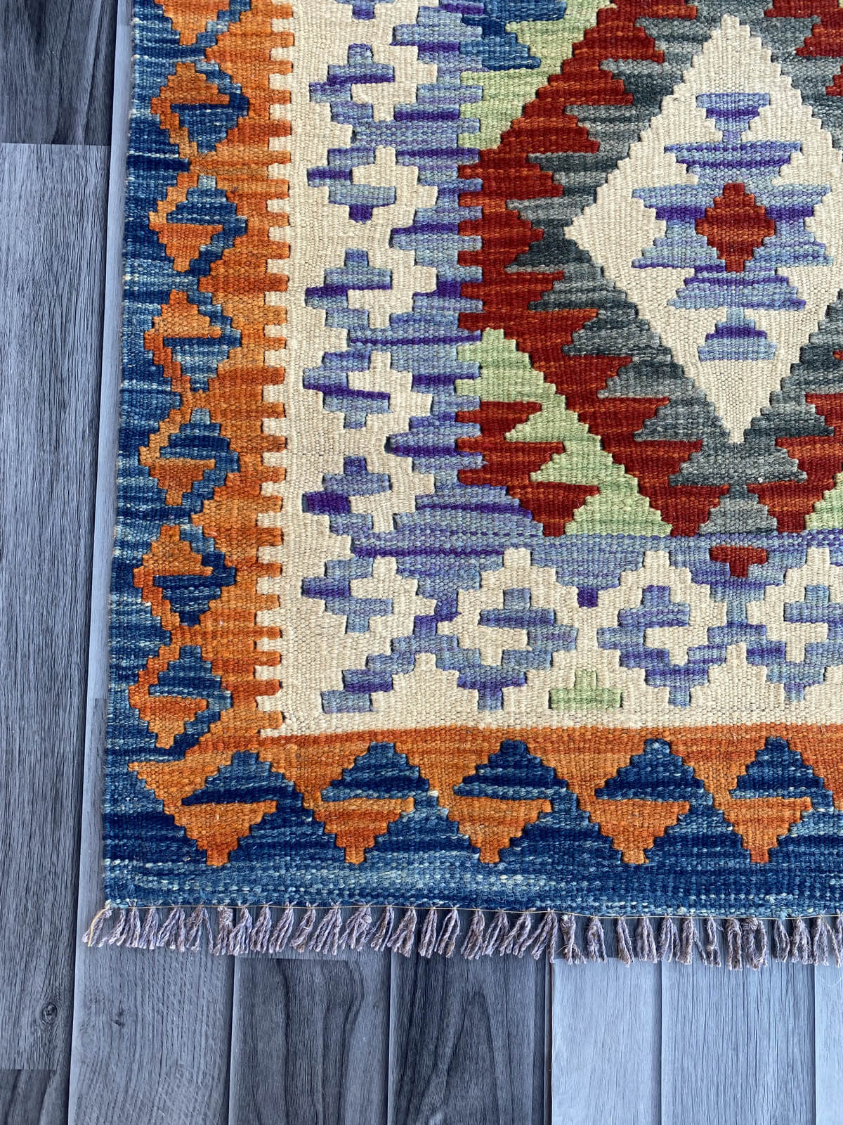 Handmade Flat Weave Kilim Rug (204 CM x 74 CM) SK#1072