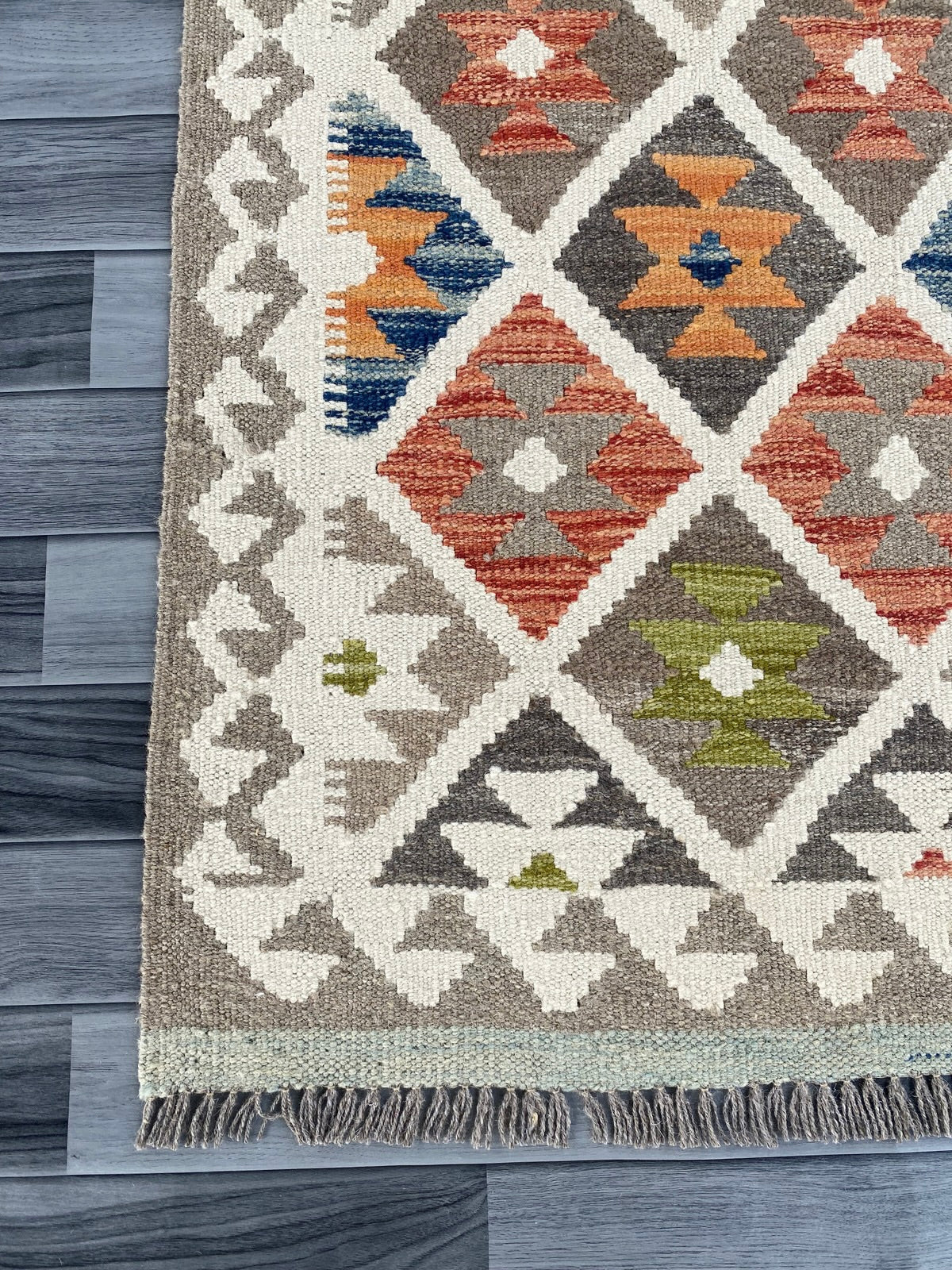 Handmade Afghan Chobi Kilim Hallway Runner Rug 200 CM x 70 CM ( SS # 162 )