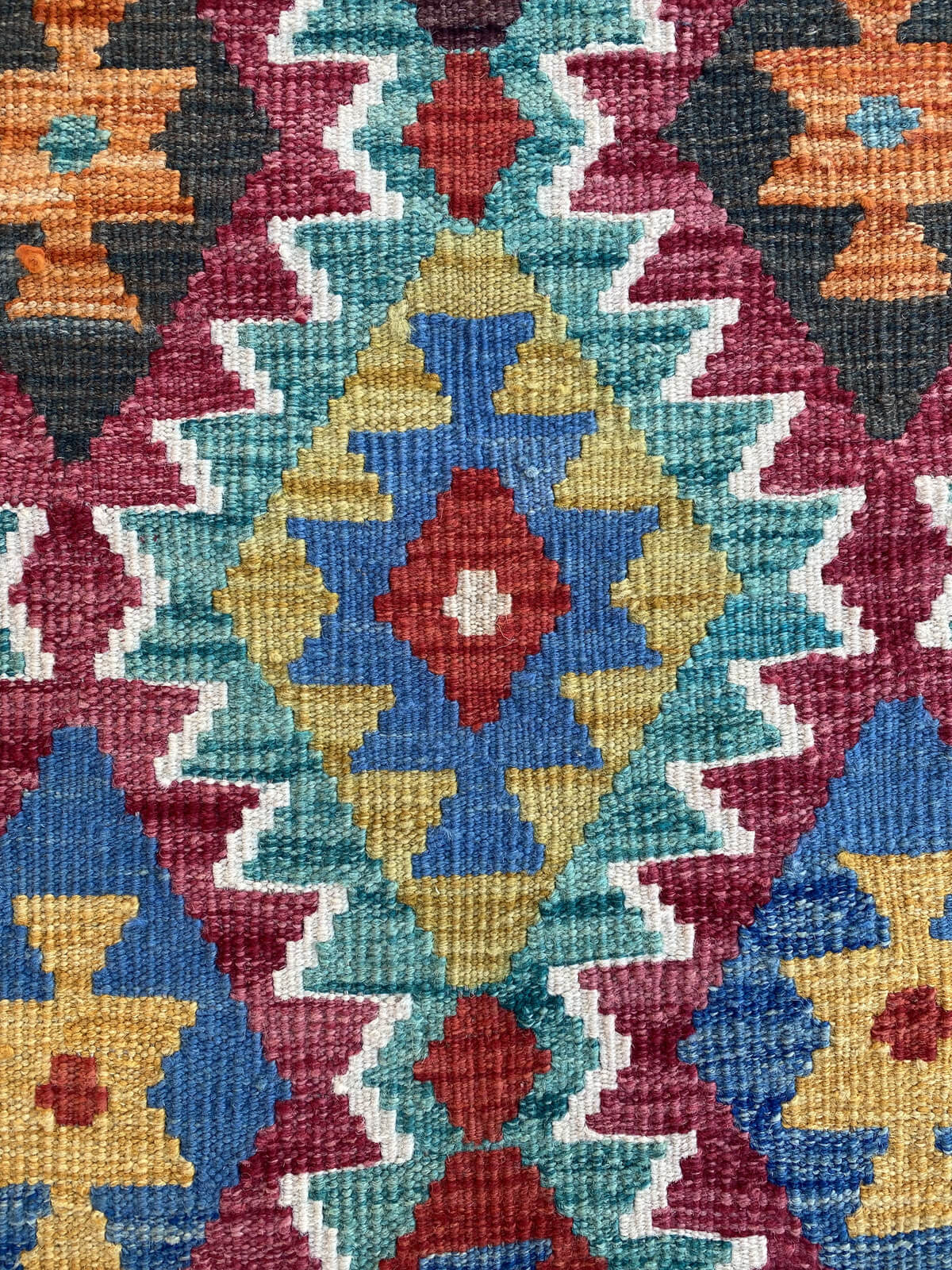Handmade Flat Weave Kilim Rug (289 CM x 80 CM)SK#1074