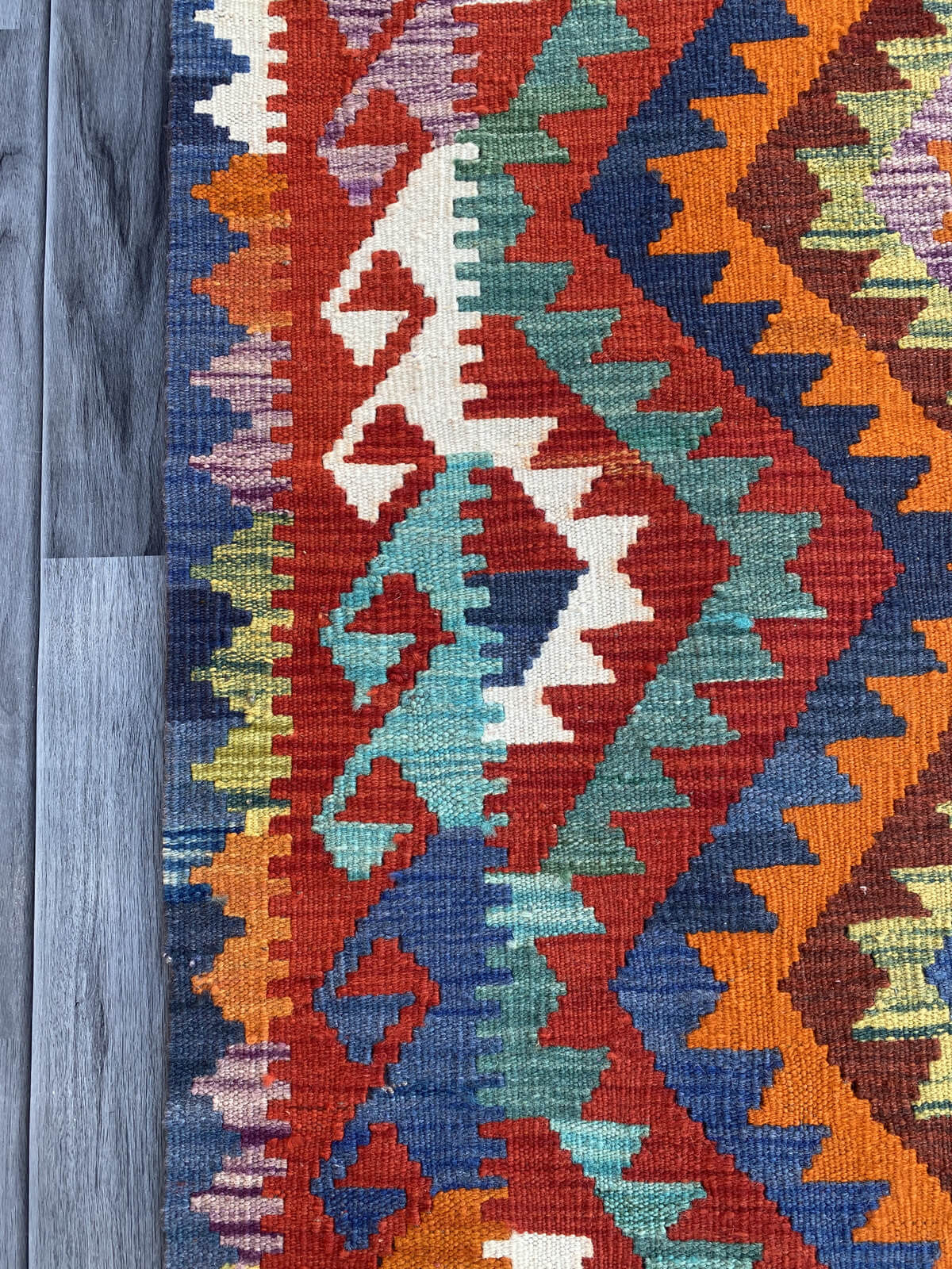 Handmade Flat Weave Kilim Rug (300 CM x 90 CM) SK#1075