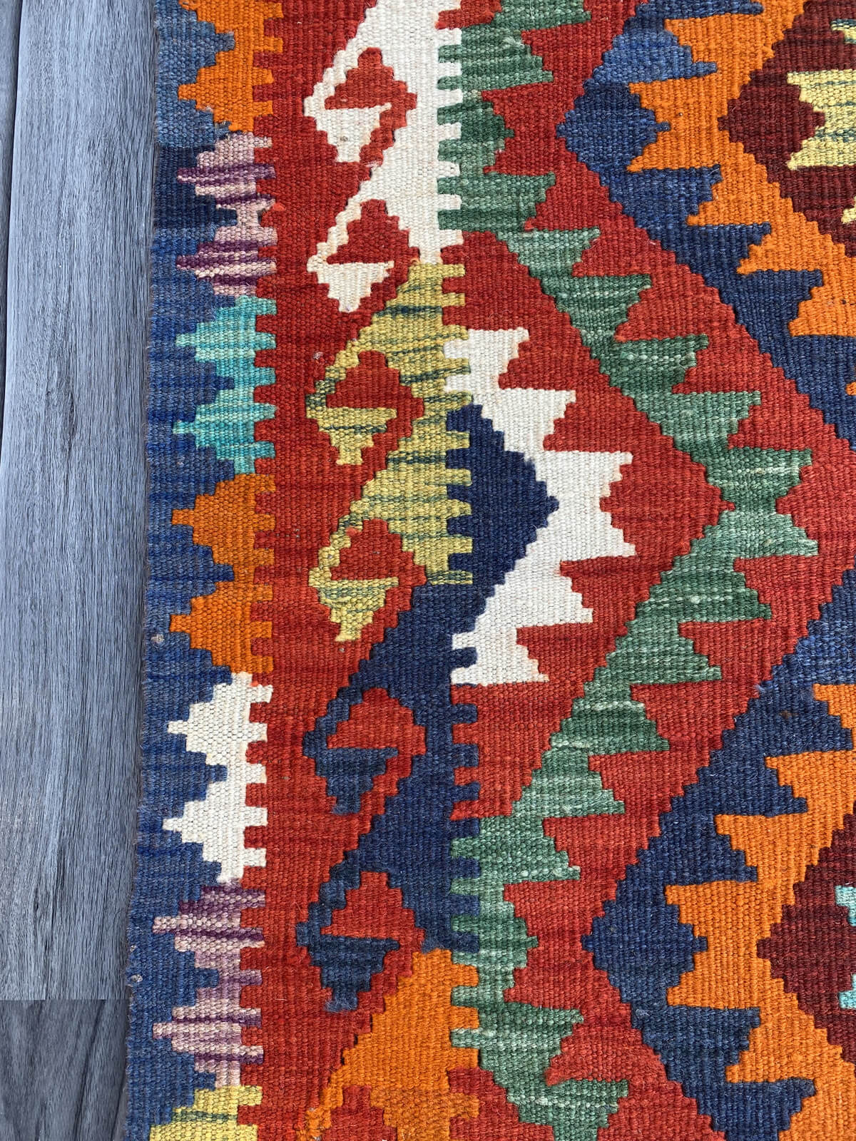 Handmade Flat Weave Kilim Rug (300 CM x 90 CM) SK#1075