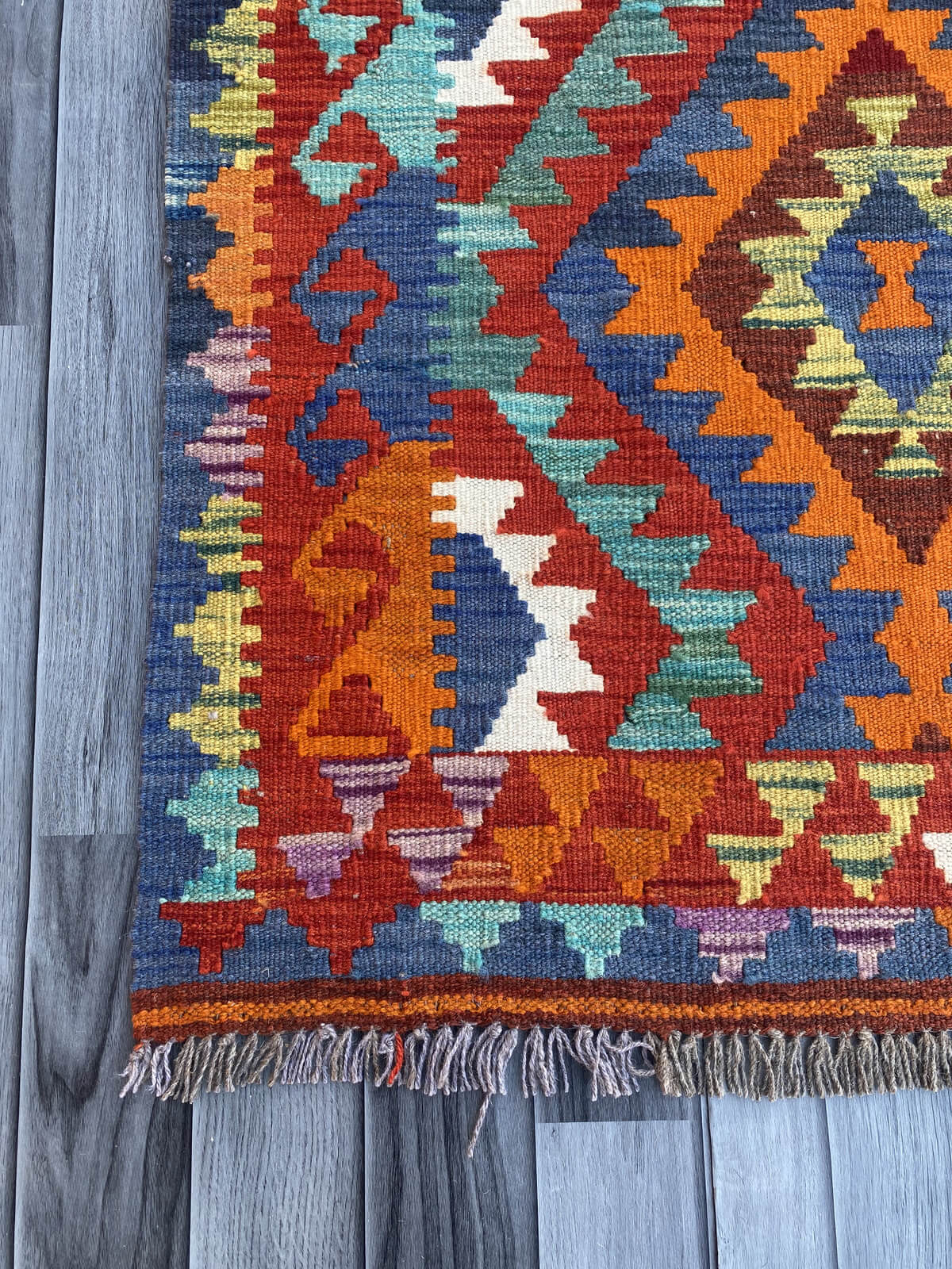 Handmade Flat Weave Kilim Rug (300 CM x 90 CM) SK#1075