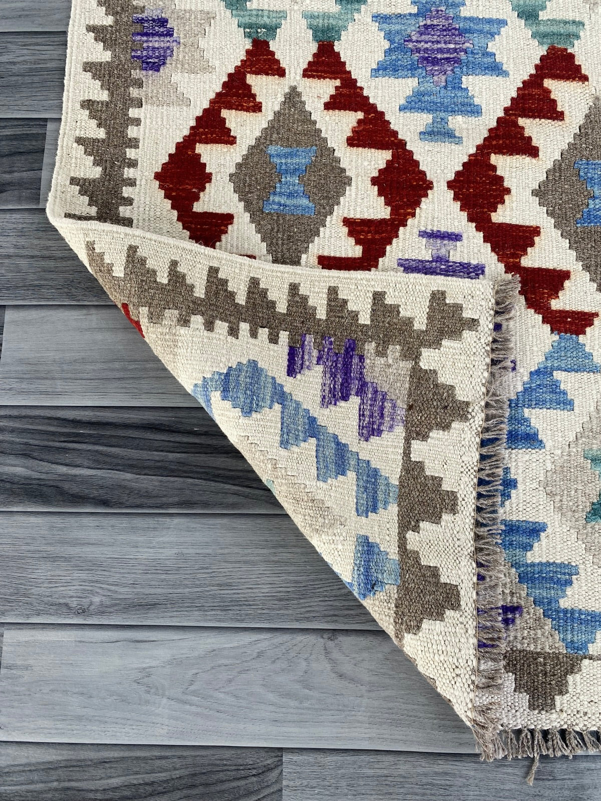 Handmade Afghan Chobi Kilim Hallway Runner Rug 200 CM x 80 CM ( SS # 159 )