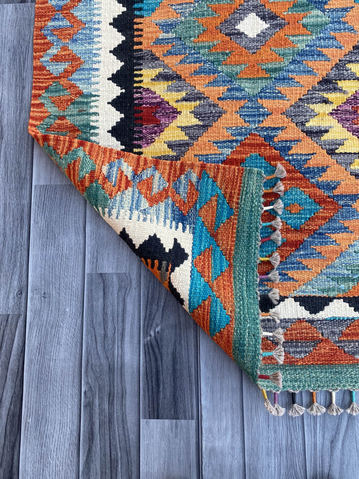 Handmade Flat Weave Kilim Rug (300 CM x 80 CM) SK#1076