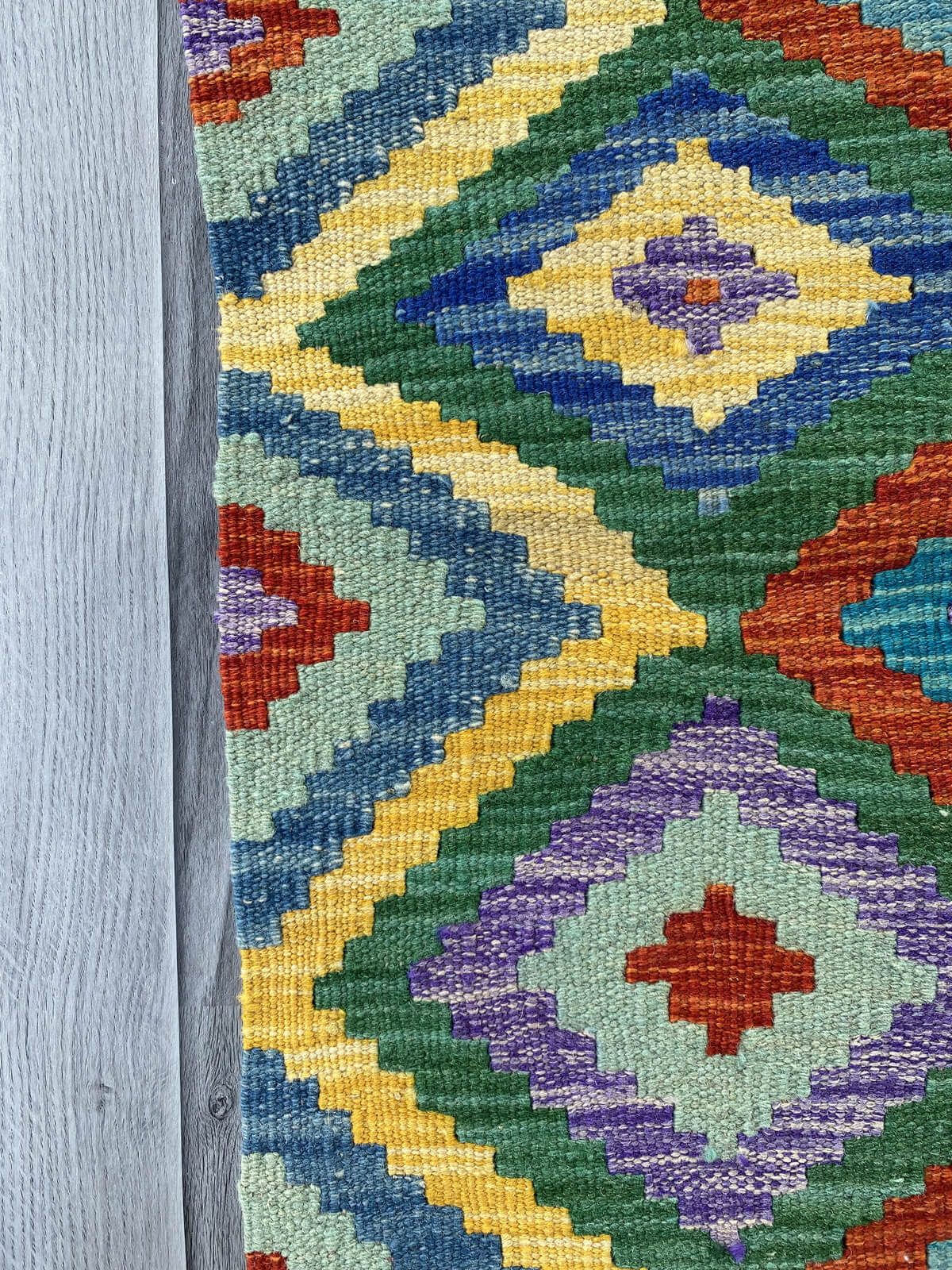 Handmade Afghan Chobi Kilim Rug 75x56 cm KAS#708