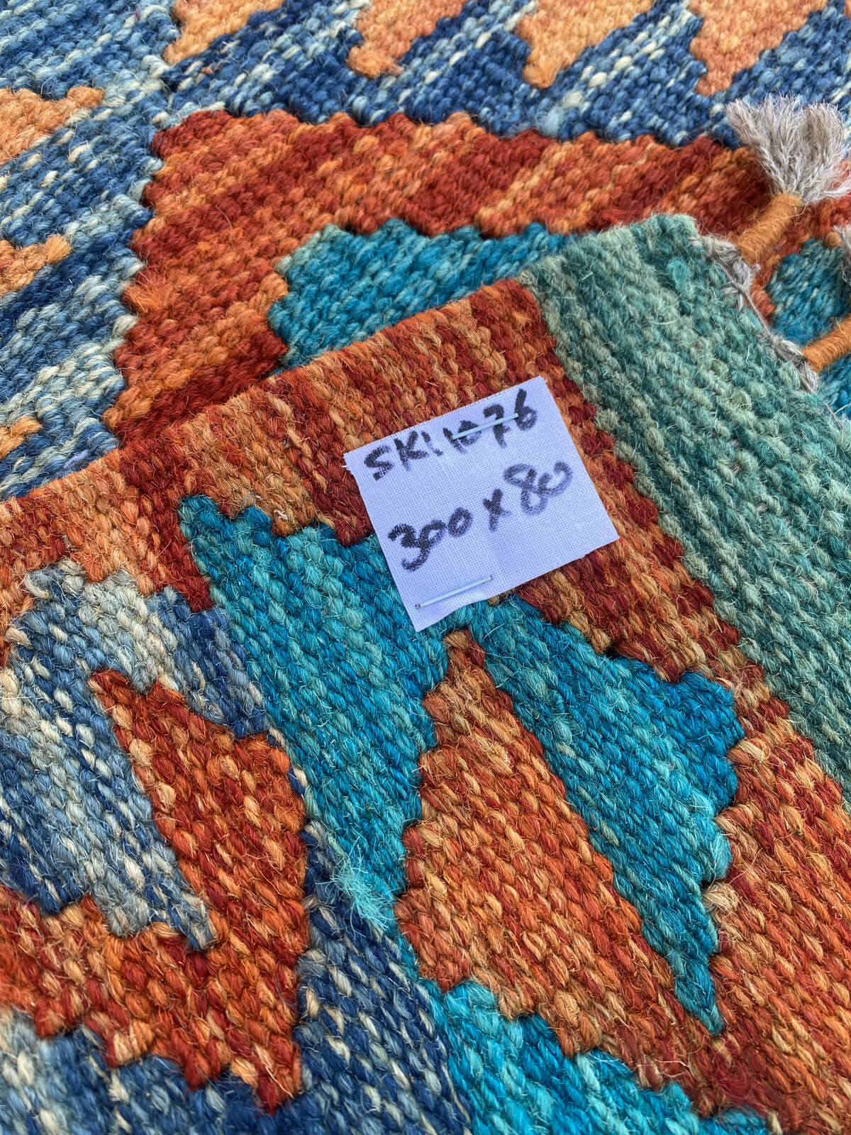 Handmade Flat Weave Kilim Rug (300 CM x 80 CM) SK#1076